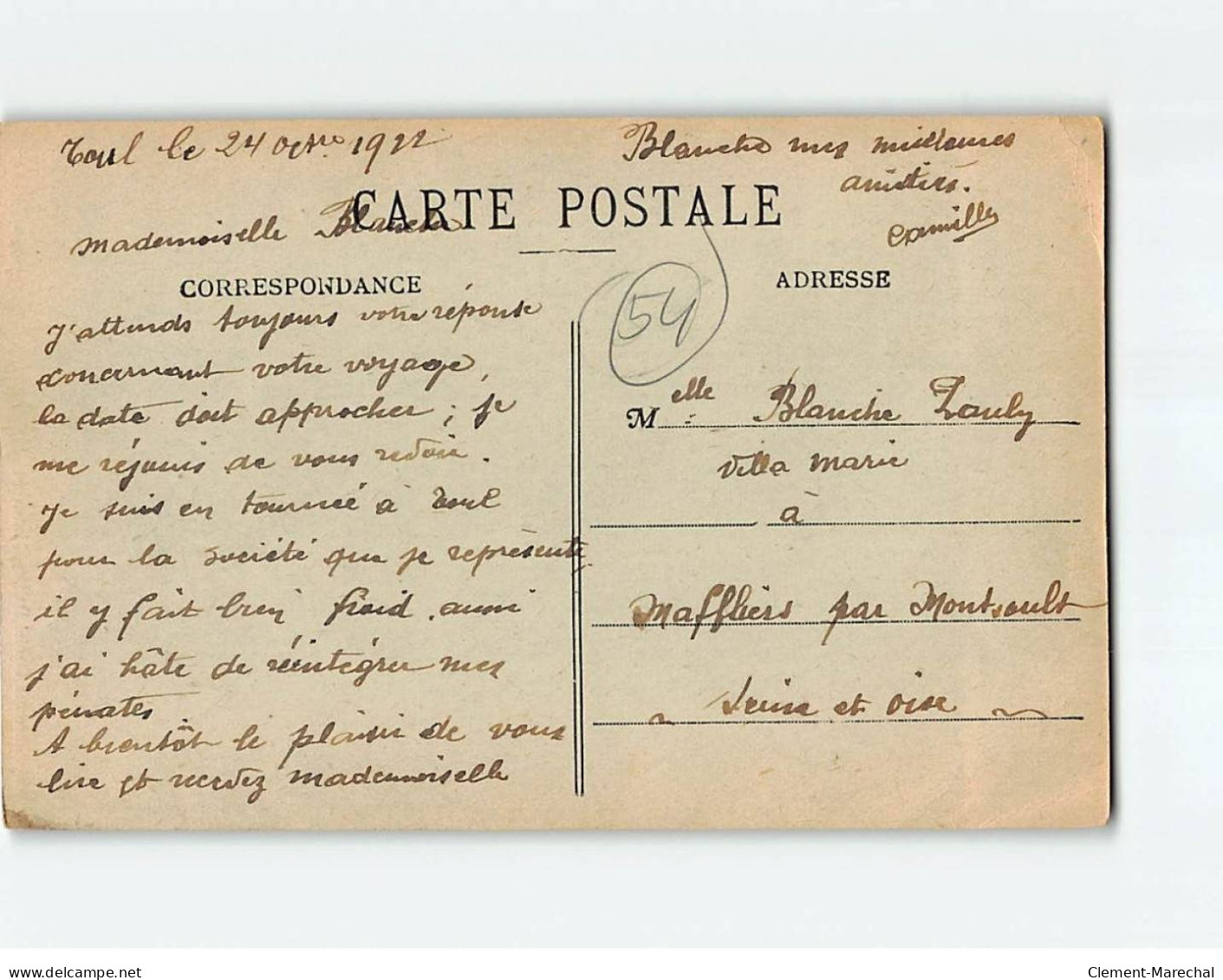 TOUL : Carte Souvenir - état - Toul