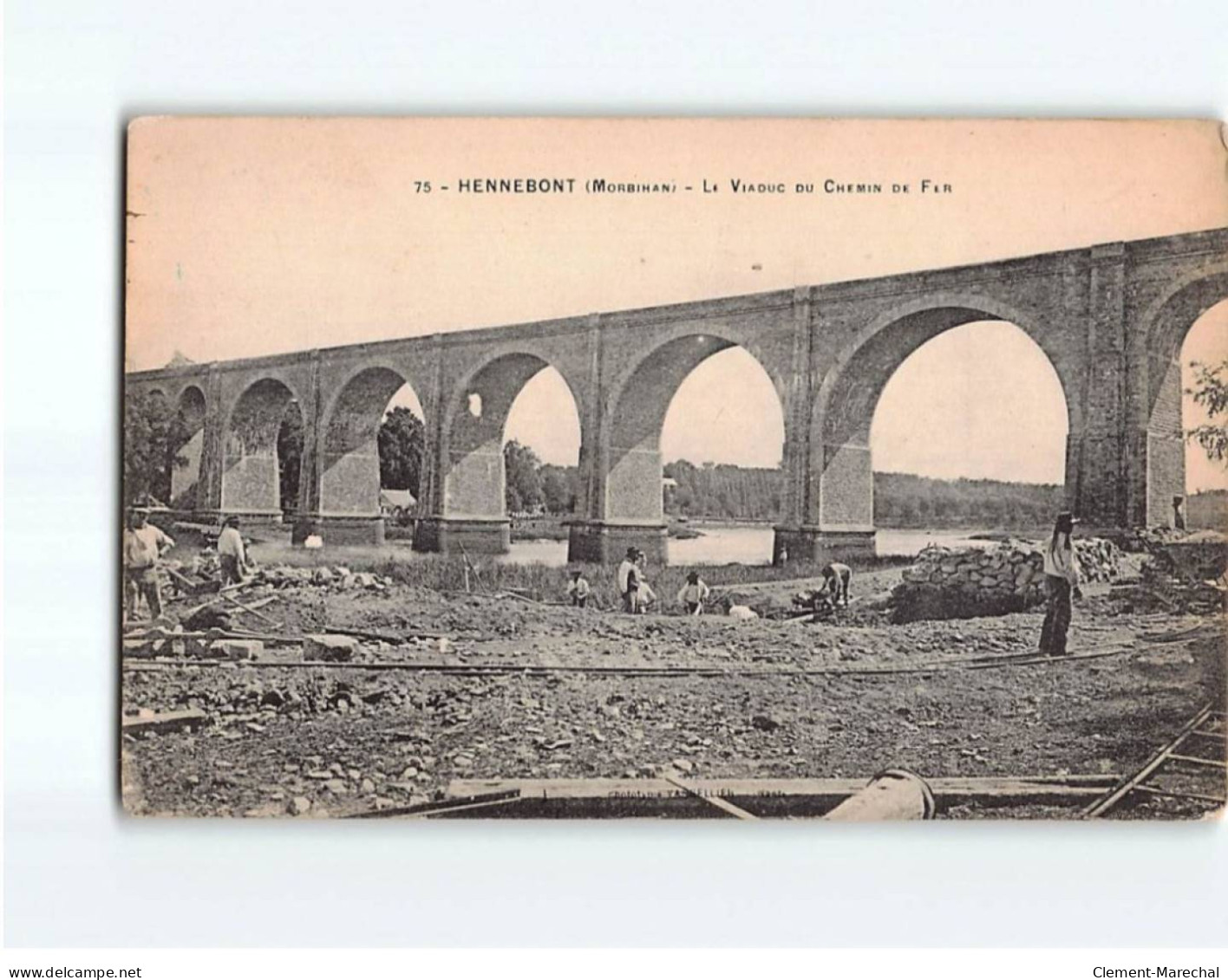 HENNEBONT : Le Viaduc Du Chemin De Fer - état - Hennebont