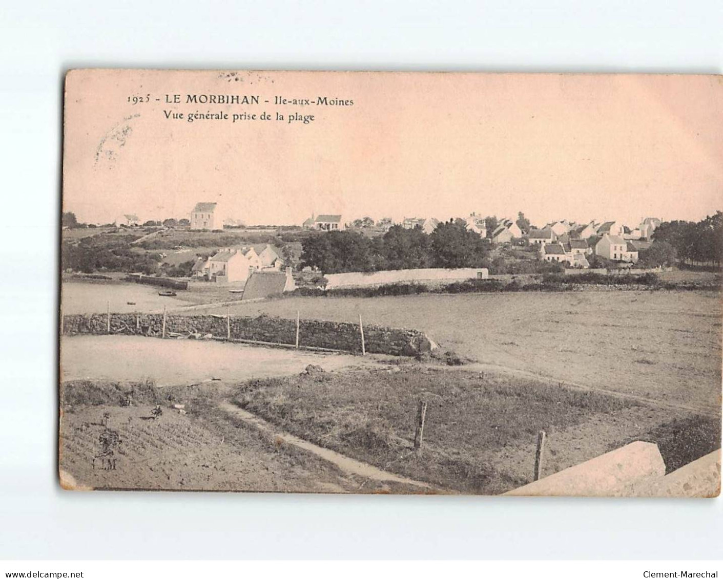 ILE AUX MOINES : Vue Générale Prise De La Plage - état - Ile Aux Moines