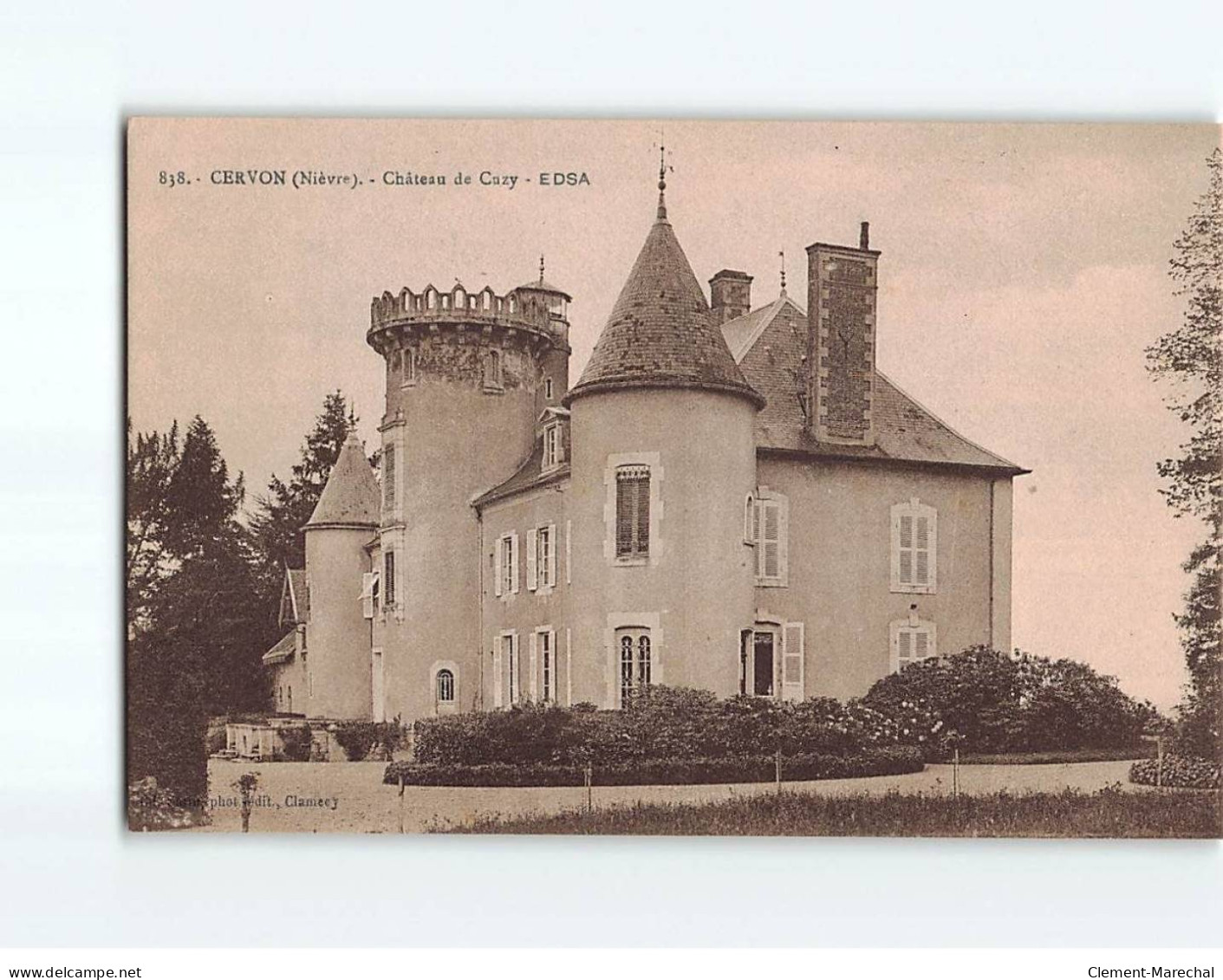 CERVON : Château De Cuzy, EDSA - Très Bon état - Other & Unclassified