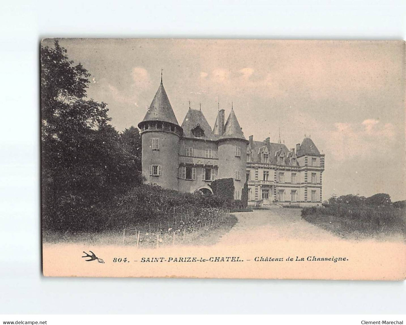 SAINT PARIZE LE CHATEL : Château De La Chasseigne - Très Bon état - Other & Unclassified