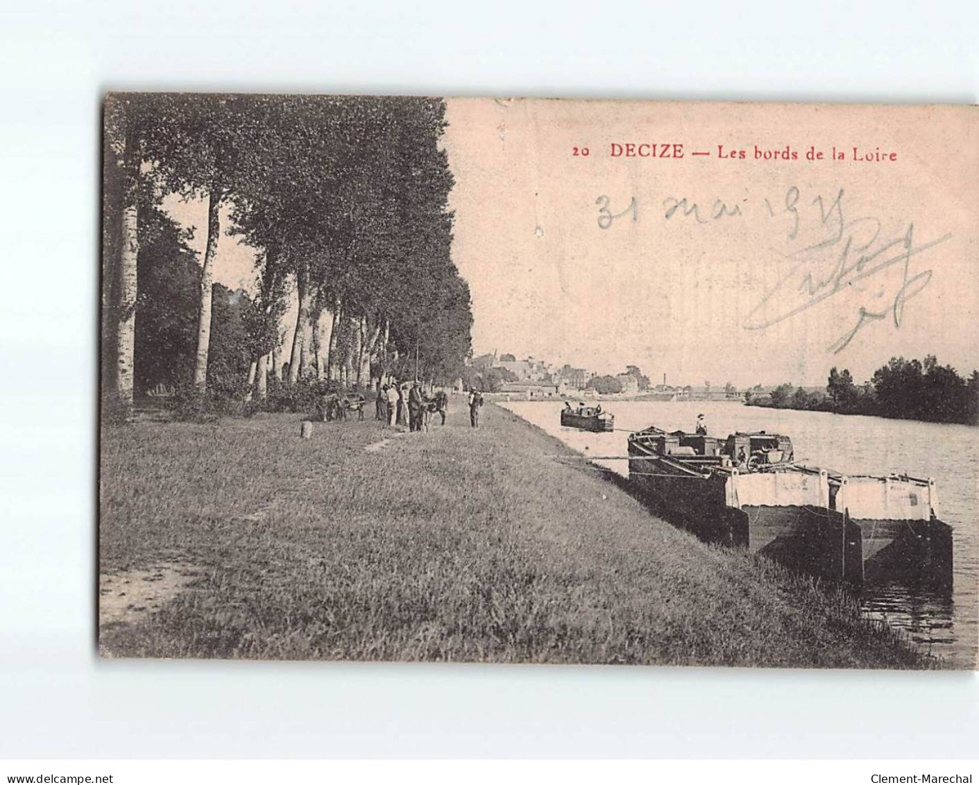DECIZE : Les Bords De La Loire - état - Decize