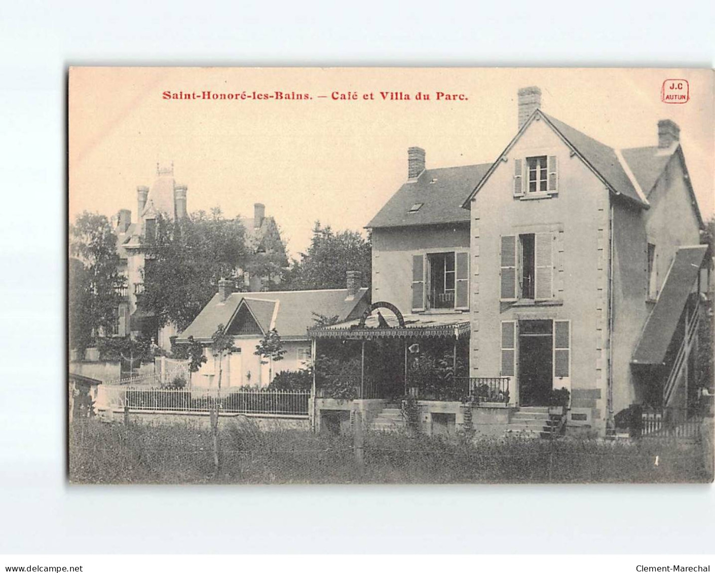 SAINT HONORE LES BAINS : Café Et Villa Du Parc - Très Bon état - Saint-Honoré-les-Bains