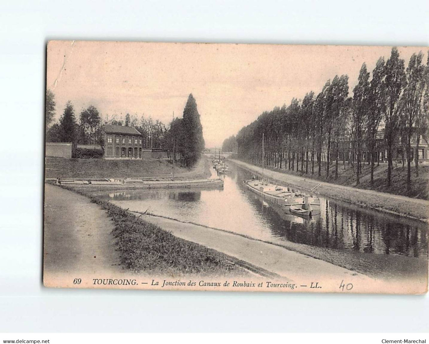 TOURCOING : La Jonction Des Canaux De Roubaix Et Tourcoing - état - Tourcoing