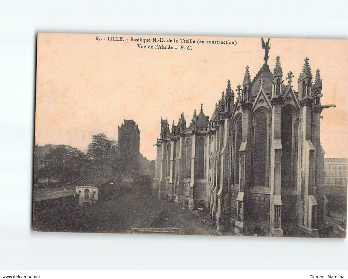 LILLE : Basilique Notre-Dame De La Treille, Vue De L'abside - Très Bon état - Lille
