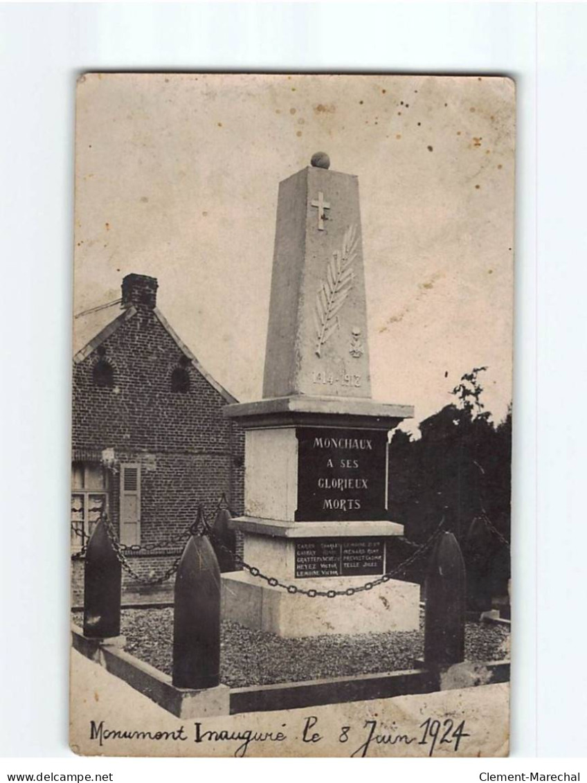 MONCHAUX : Monument Aux Morts - état - Sonstige & Ohne Zuordnung