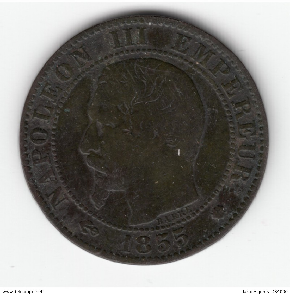 5 CENTIMES NAPOLEON III, TETE NUE  1853 MA ANCRE TB   DV5C0024 - Sonstige & Ohne Zuordnung