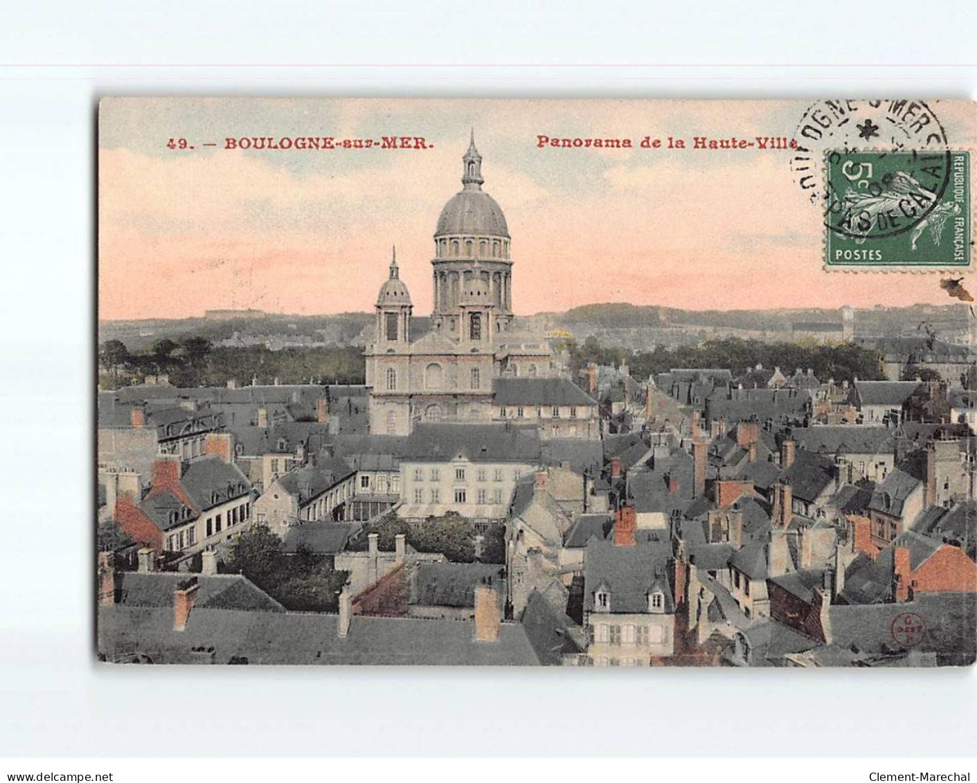 BOULOGNE SUR MER : Panorama De La Haute-Ville - état - Boulogne Sur Mer