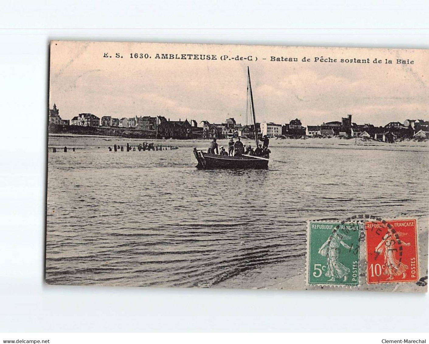 AMBLETEUSE : Bateau De Pêche Sortant De La Baie - état - Autres & Non Classés