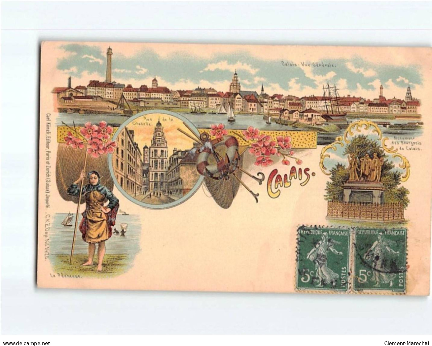 CALAIS : Carte Souvenir - Très Bon état - Calais