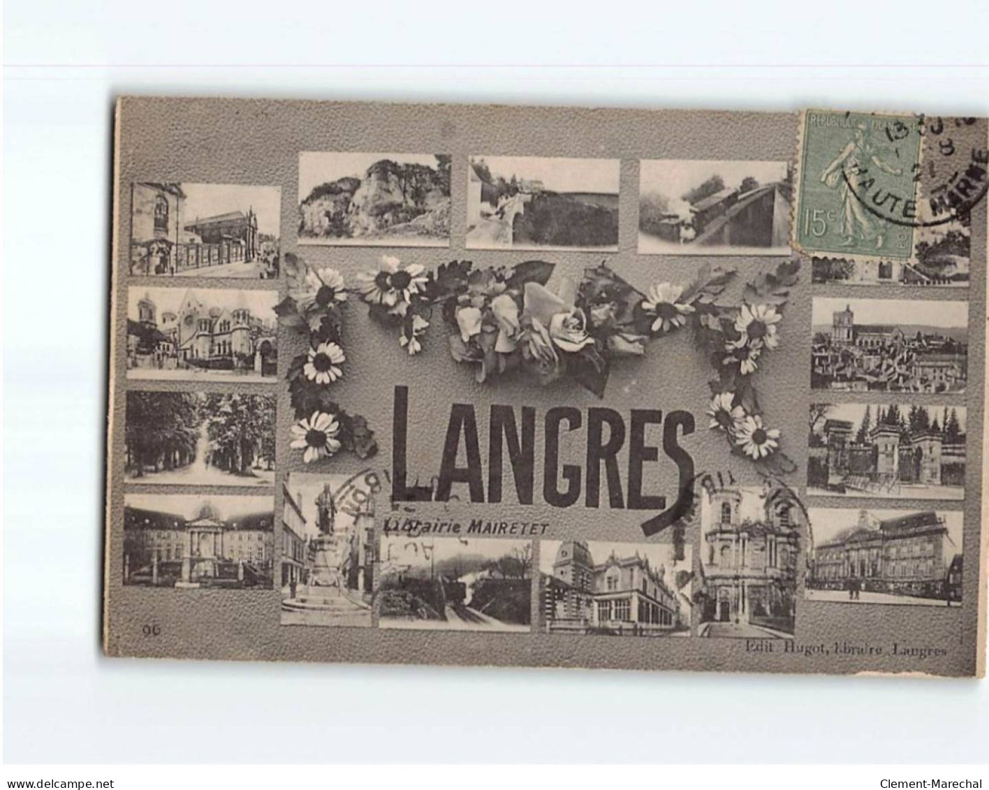 LANGRES : Carte Souvenir - état - Langres