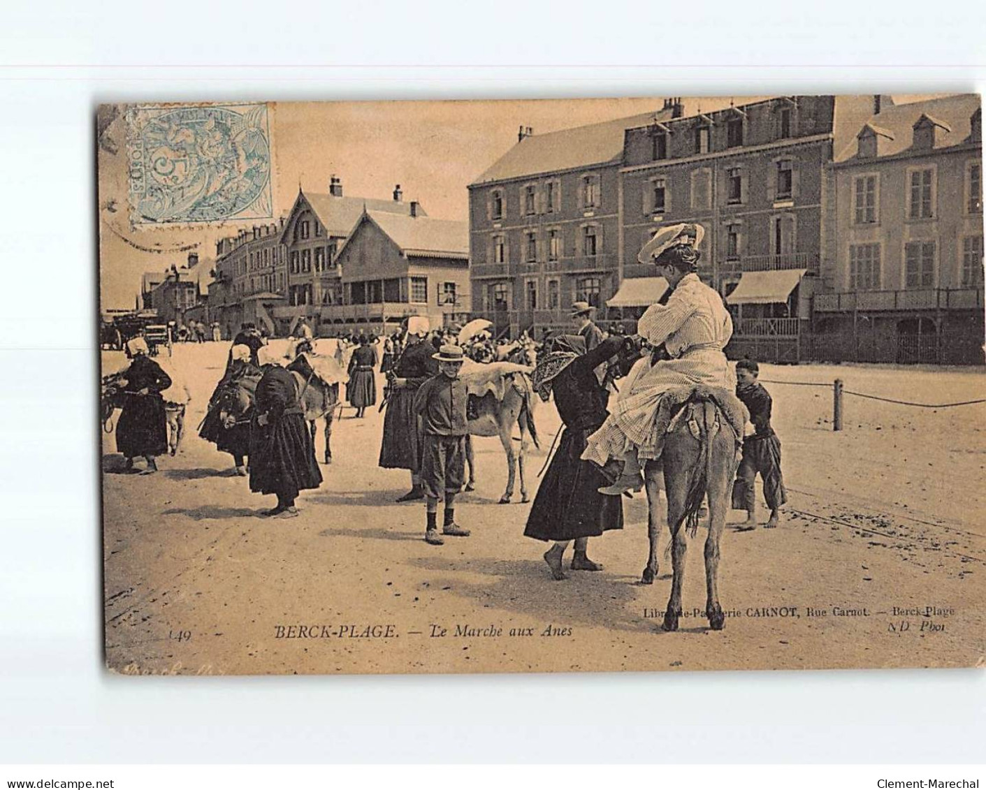 BERCK : Le Marché Aux Anes - état - Berck