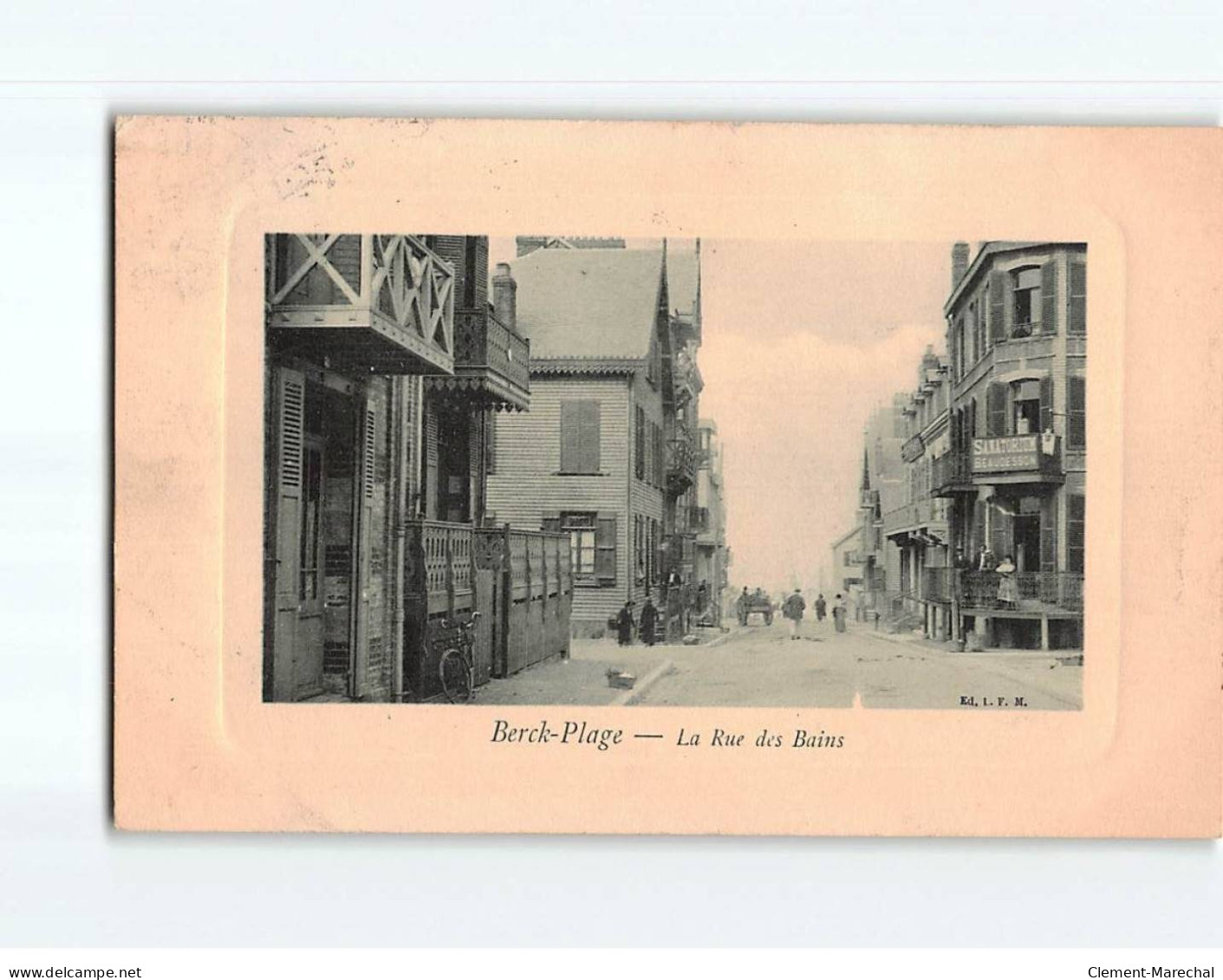 BERCK : La Rue Des Bains - Très Bon état - Berck