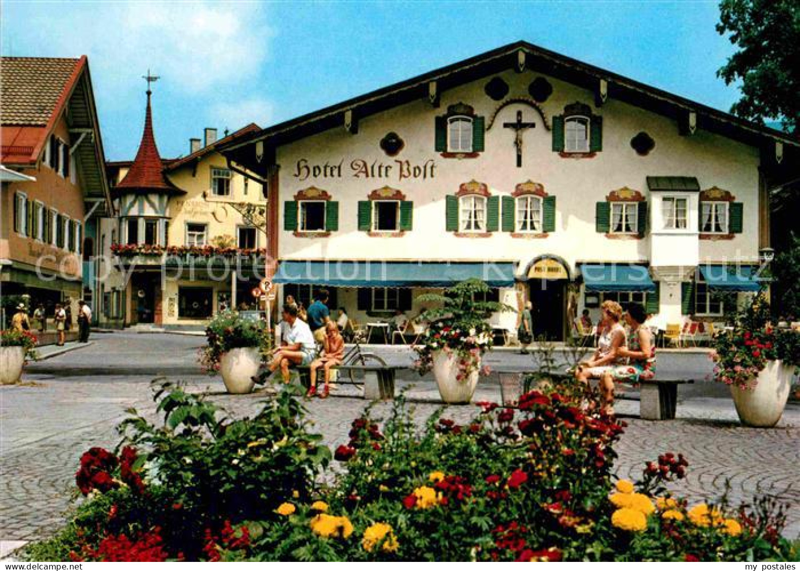 72736963 Oberammergau Ortspartie Mit Hotel Alte Post Passionsspielort Oberammerg - Oberammergau