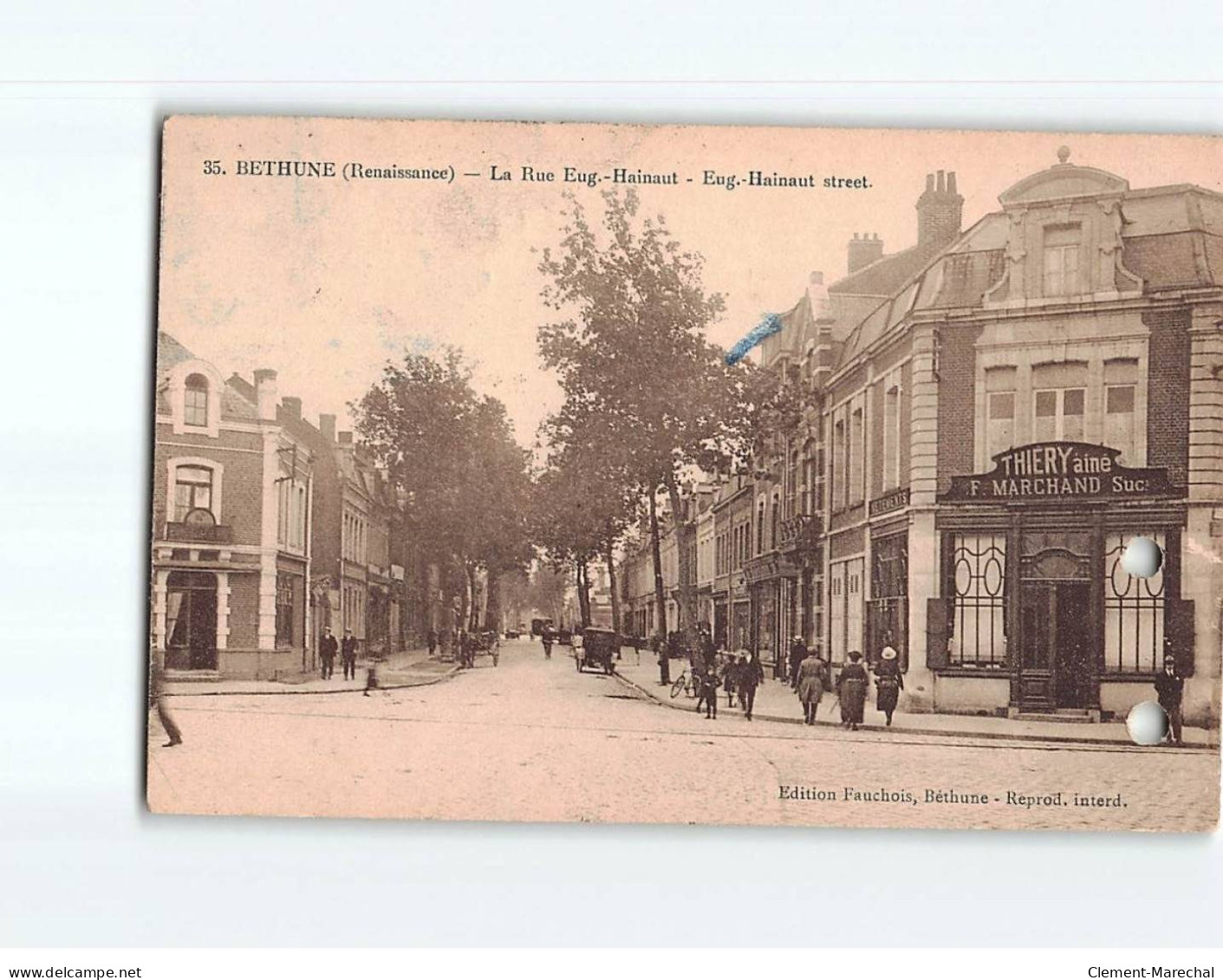 BETHUNE : La Rue Eugène Hainaut - état - Bethune