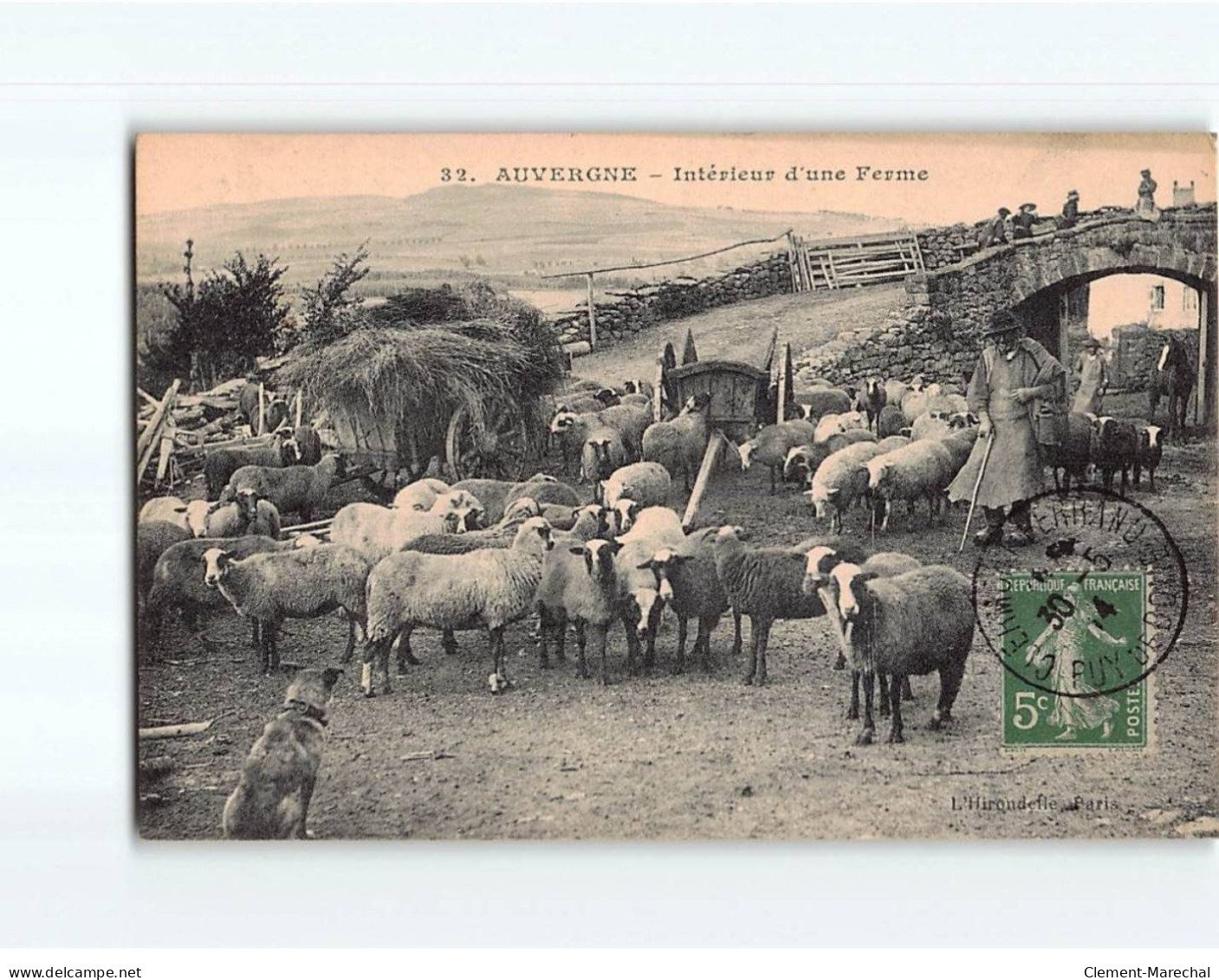 AUVERGNE : Intérieur D'une Ferme - Très Bon état - Auvergne Types D'Auvergne