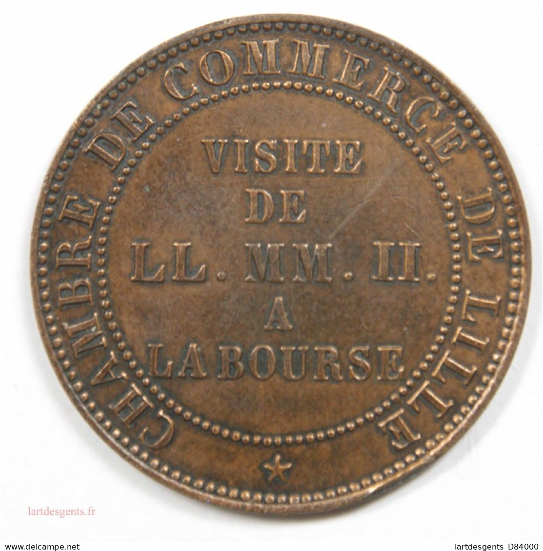 Type 5 Centimes Napoléon III – Visite De Lille 1853 - Sonstige & Ohne Zuordnung