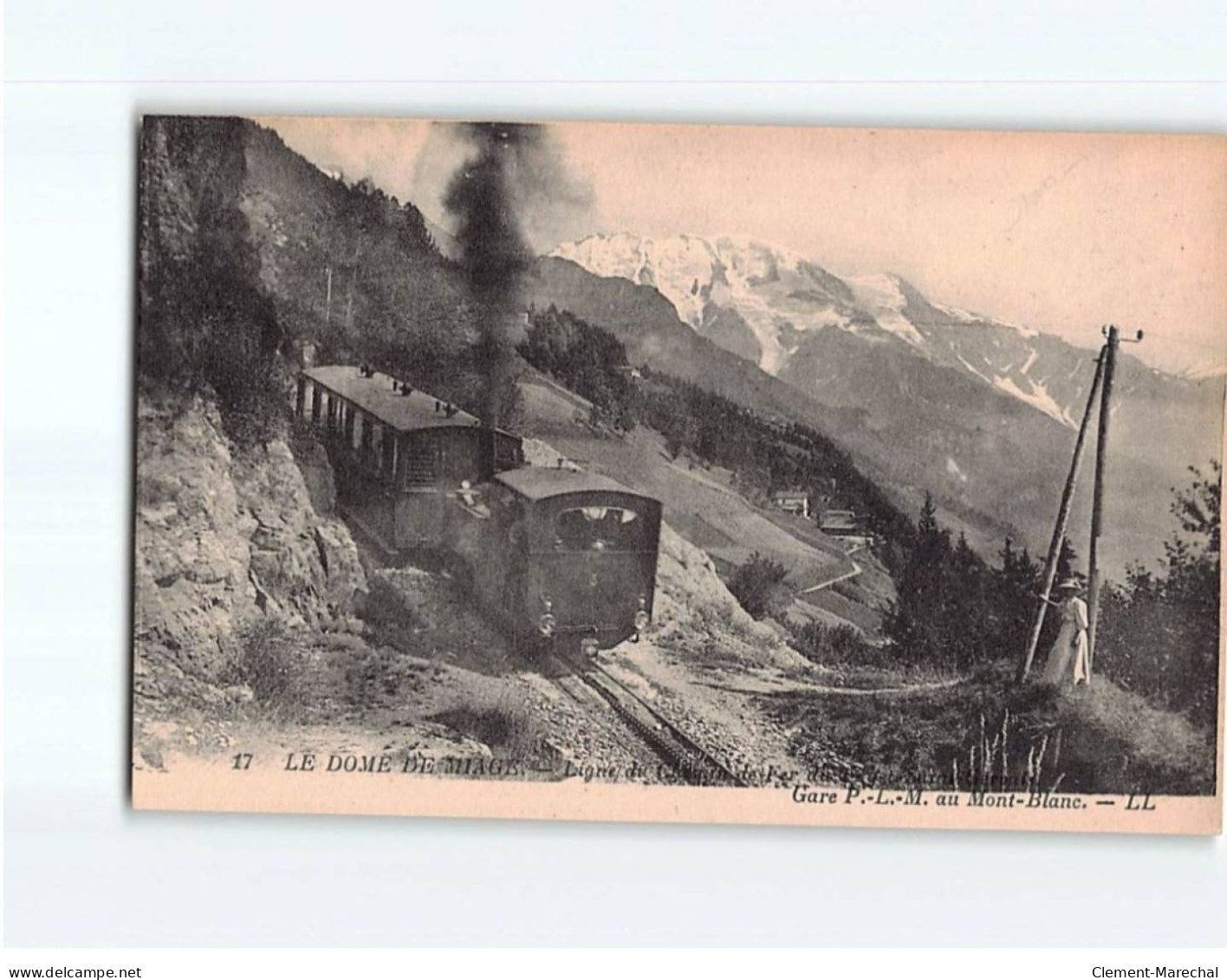 Ligne Du Chemin De Fer Du Puy-Saint-Gervais, Gare P.L.M Au Mont-Blanc - Très Bon état - Auvergne Types D'Auvergne