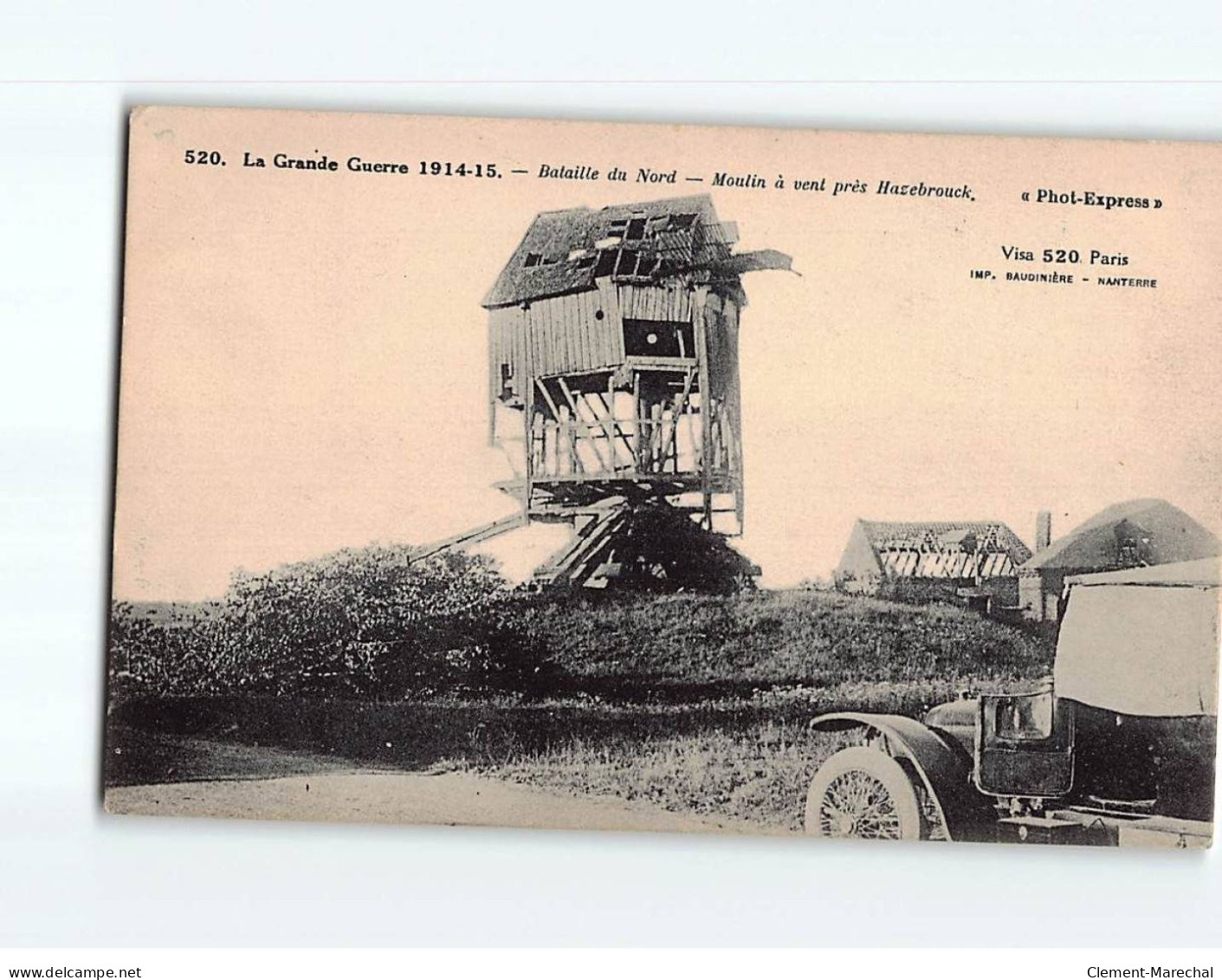 Moulin à Vent Près Hazebrouck - Très Bon état - Other & Unclassified