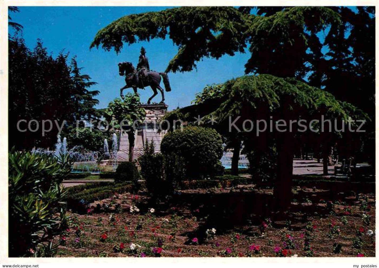72736159 Logroño Fuente Del Gral Espartero Jardin Monumento Reiterstandbild Logr - Other & Unclassified