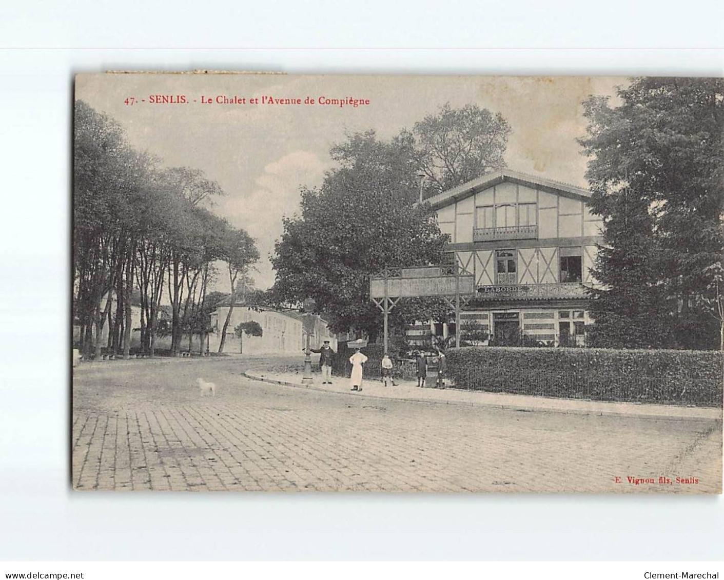 SENLIS : Le Chalet Et L'Avenue De Compiègne - Très Bon état - Senlis