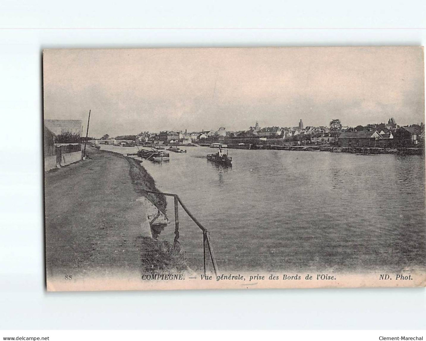 COMPIEGNE : Vue Générale, Prise Des Bords De L'Oise - Très Bon état - Compiegne