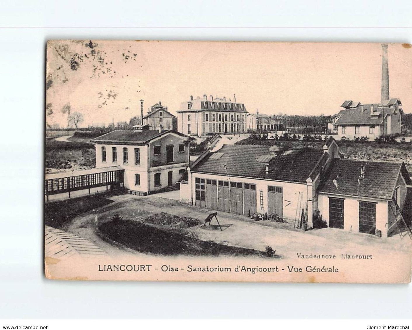 LIANCOURT : Sanatorium D'Angicourt, Vue Générale - état - Liancourt