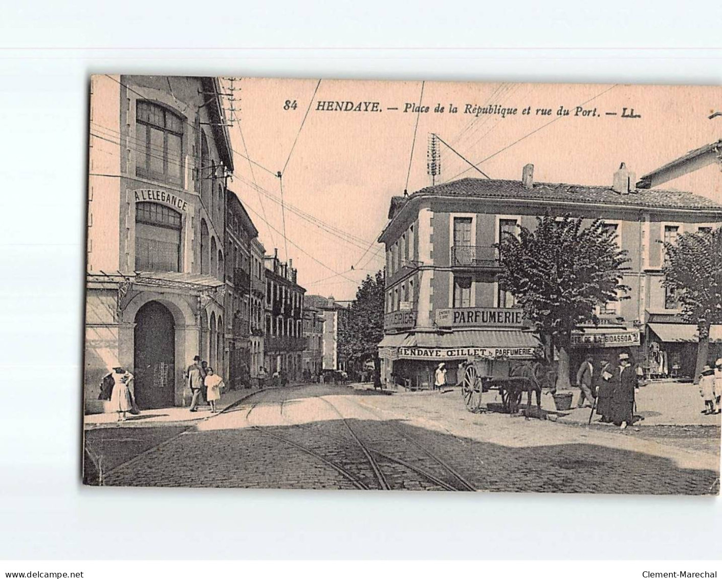 HENDAYE : Place De La République Et Rue Du Port - Très Bon état - Hendaye