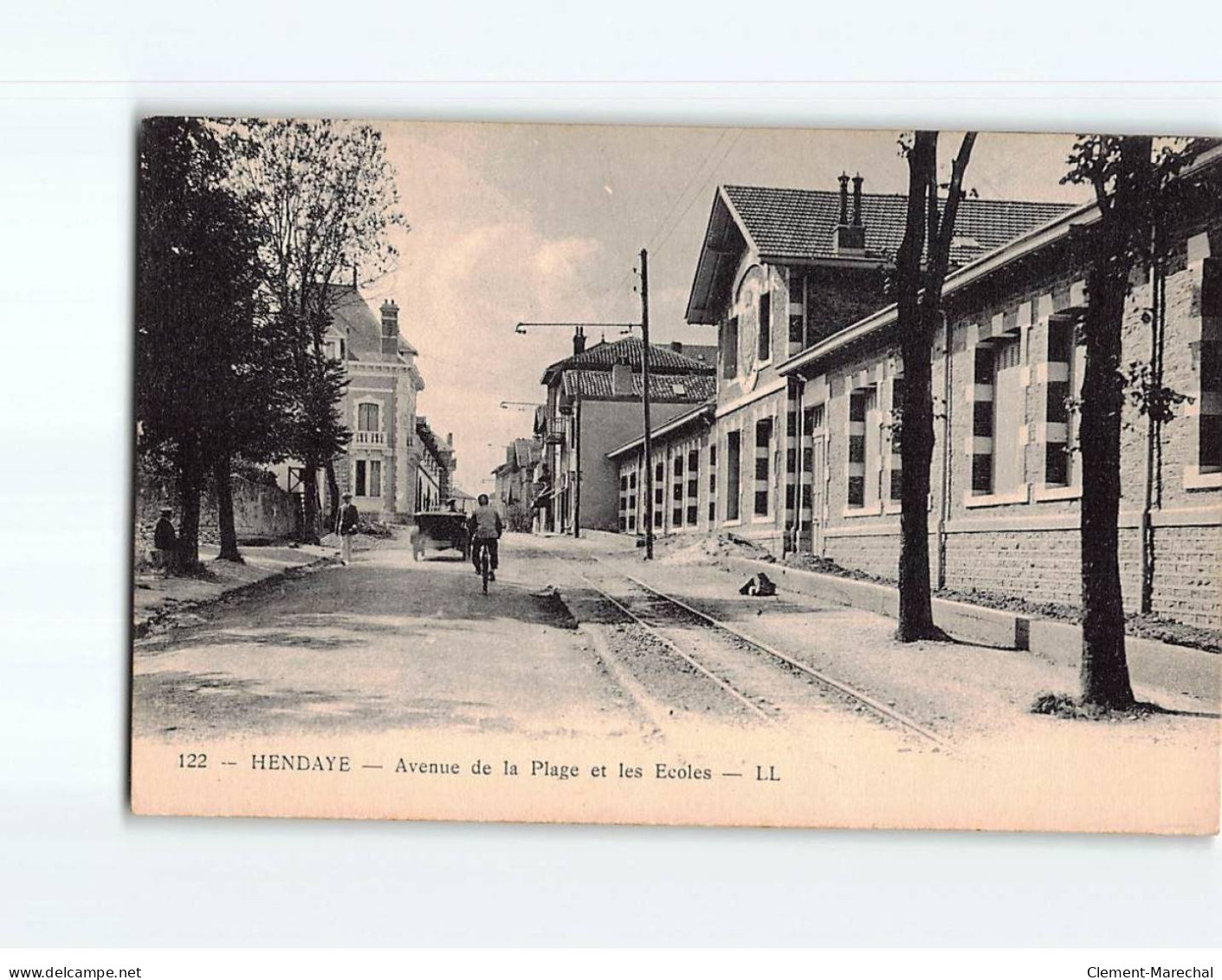 HENDAYE : Avenue De La Plage Et Les Ecoles - Très Bon état - Hendaye