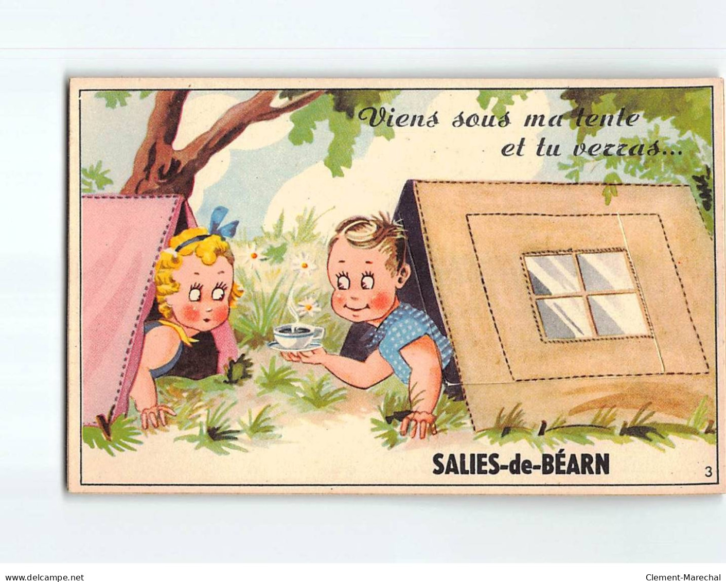 SALIES DE BEARN : Carte Souvenir, Système Dépliant - Très Bon état - Salies De Bearn