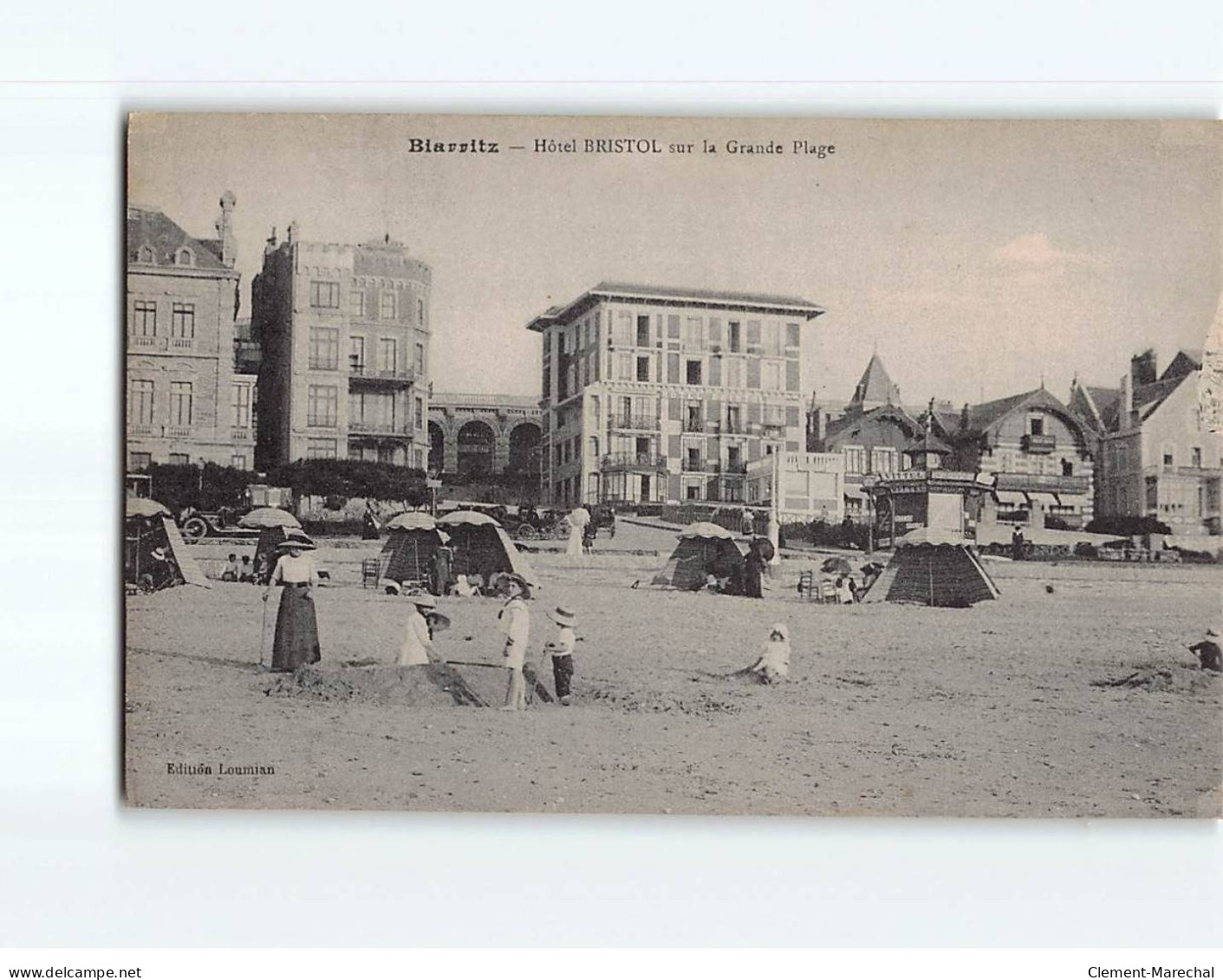 BIARRITZ : Hôtel Bristol Sur La Grande Plage - Très Bon état - Biarritz