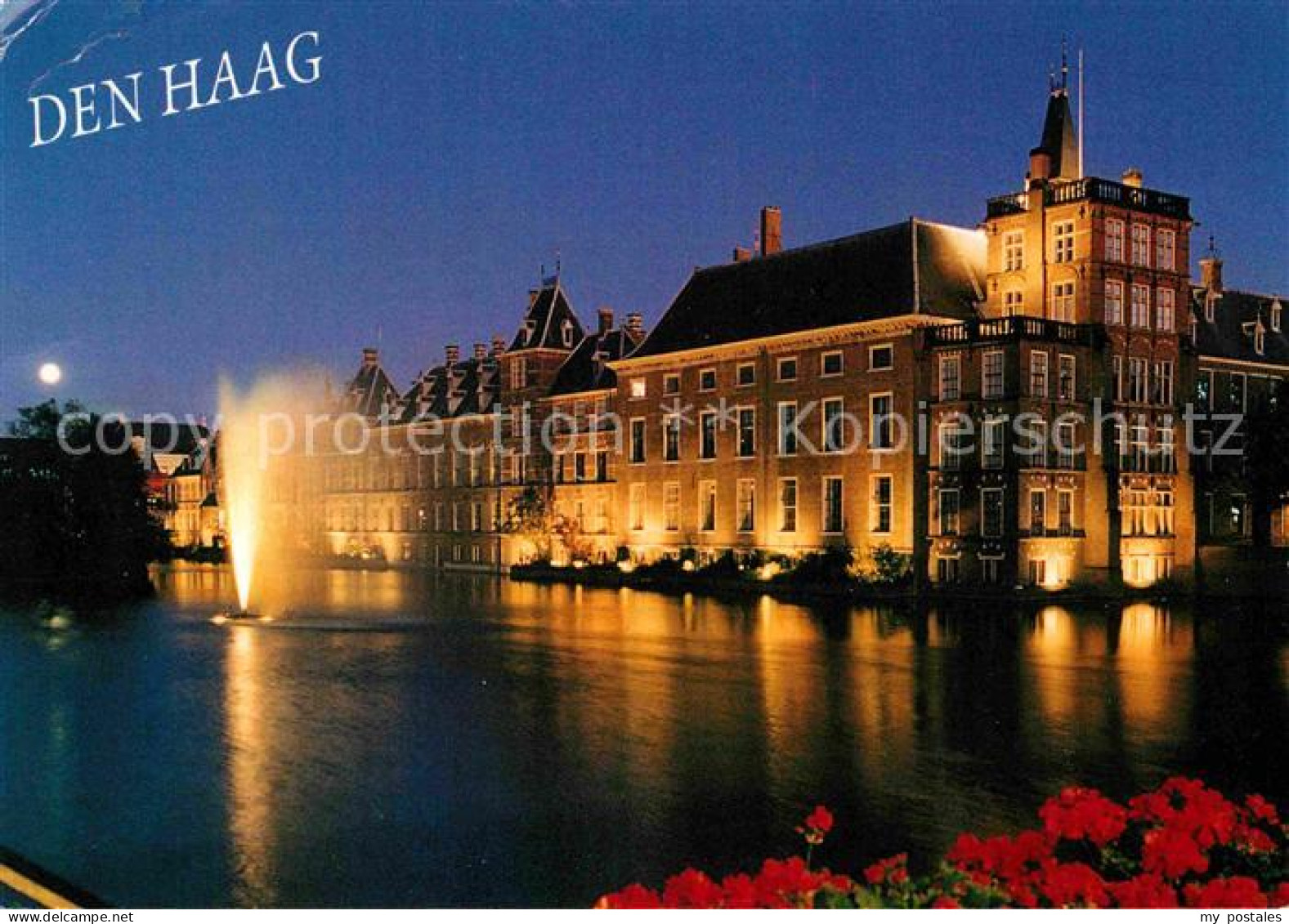 72736106 Den Haag Hofvijver Schlossweiher Fontaene Nachtaufnahme S Gravenhage - Sonstige & Ohne Zuordnung
