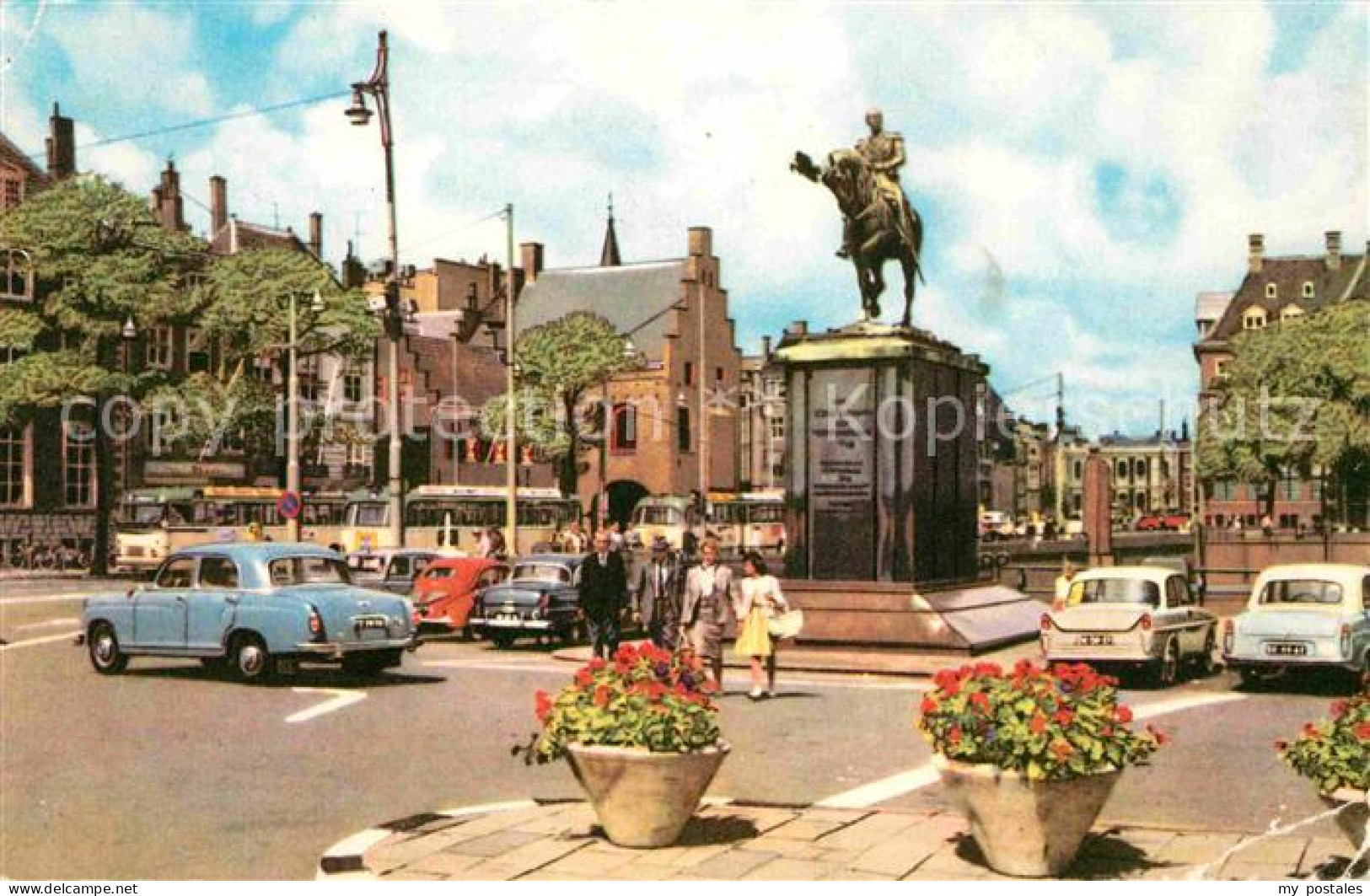 72735212 Den Haag Buitenhof Met Standbeeld Willem II Reiterstandbild S Gravenhag - Sonstige & Ohne Zuordnung