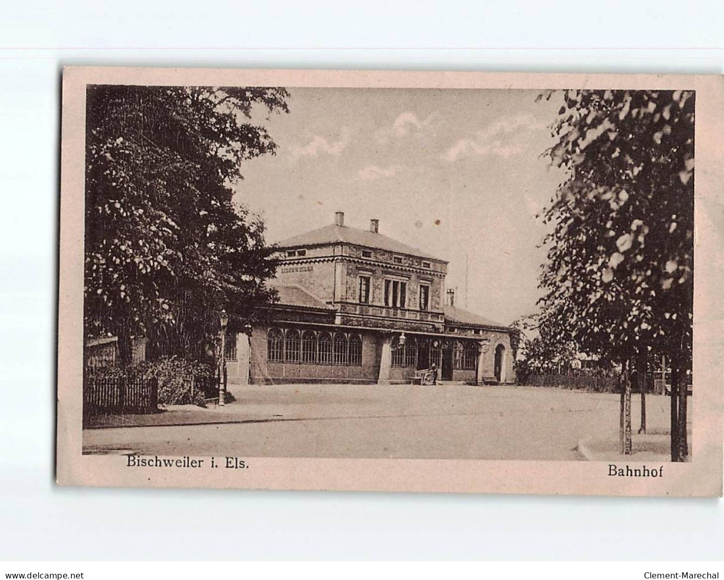 BISCHWEILER : La Gare, Bahnhof - état - Bischwiller