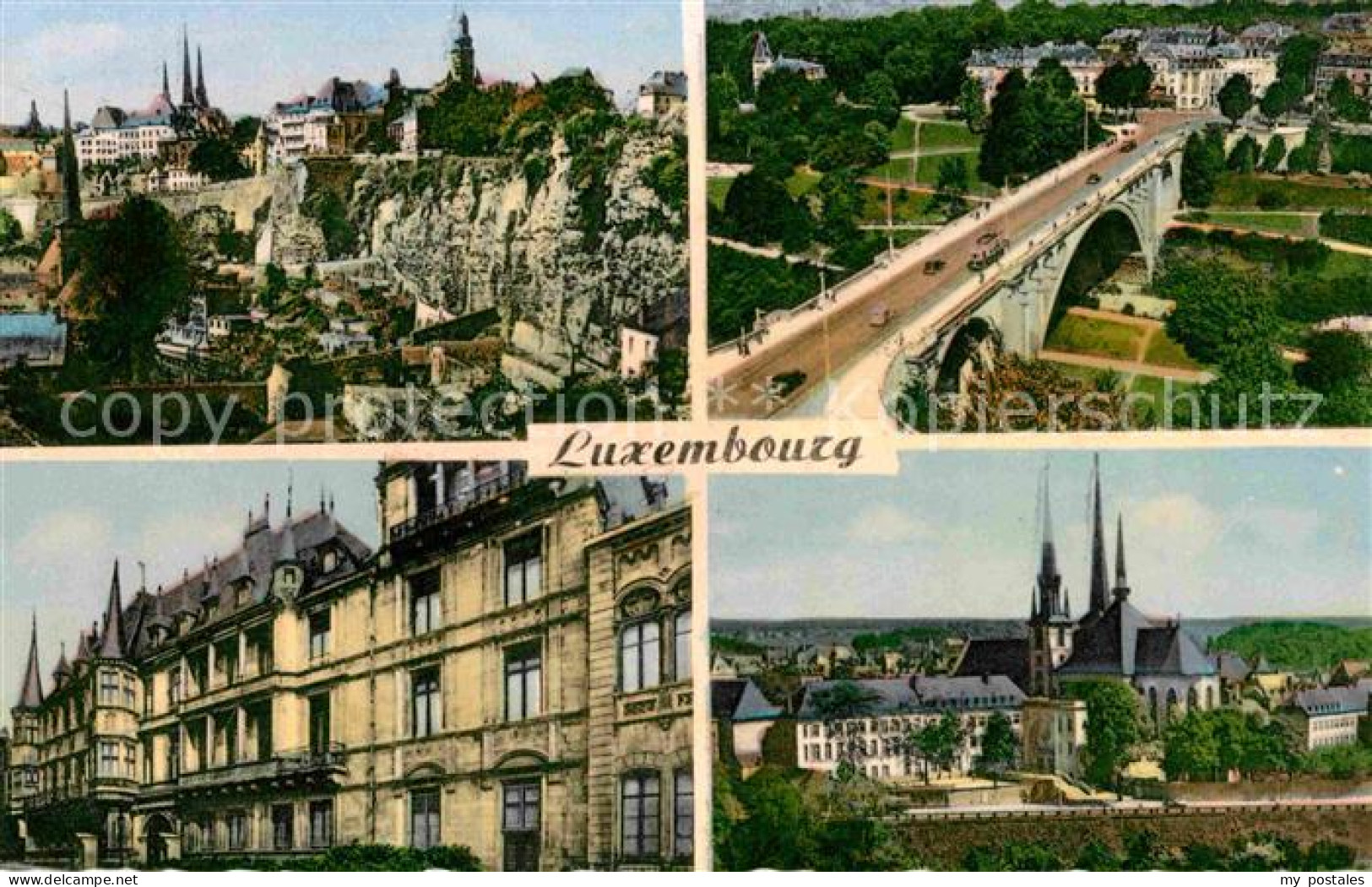 72735206 Luxembourg_Luxemburg Le Bock Pont Adolphe Palais Grand Ducal Cathedrale - Autres & Non Classés