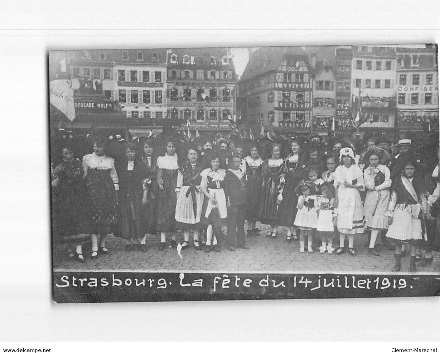 STRASBOURG : 14 Juillet 1919, Sur La Place - Très Bon état - Strasbourg