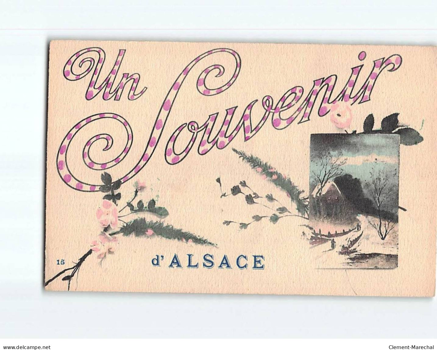Carte Souvenir D'Alsace - Très Bon état - Altri & Non Classificati