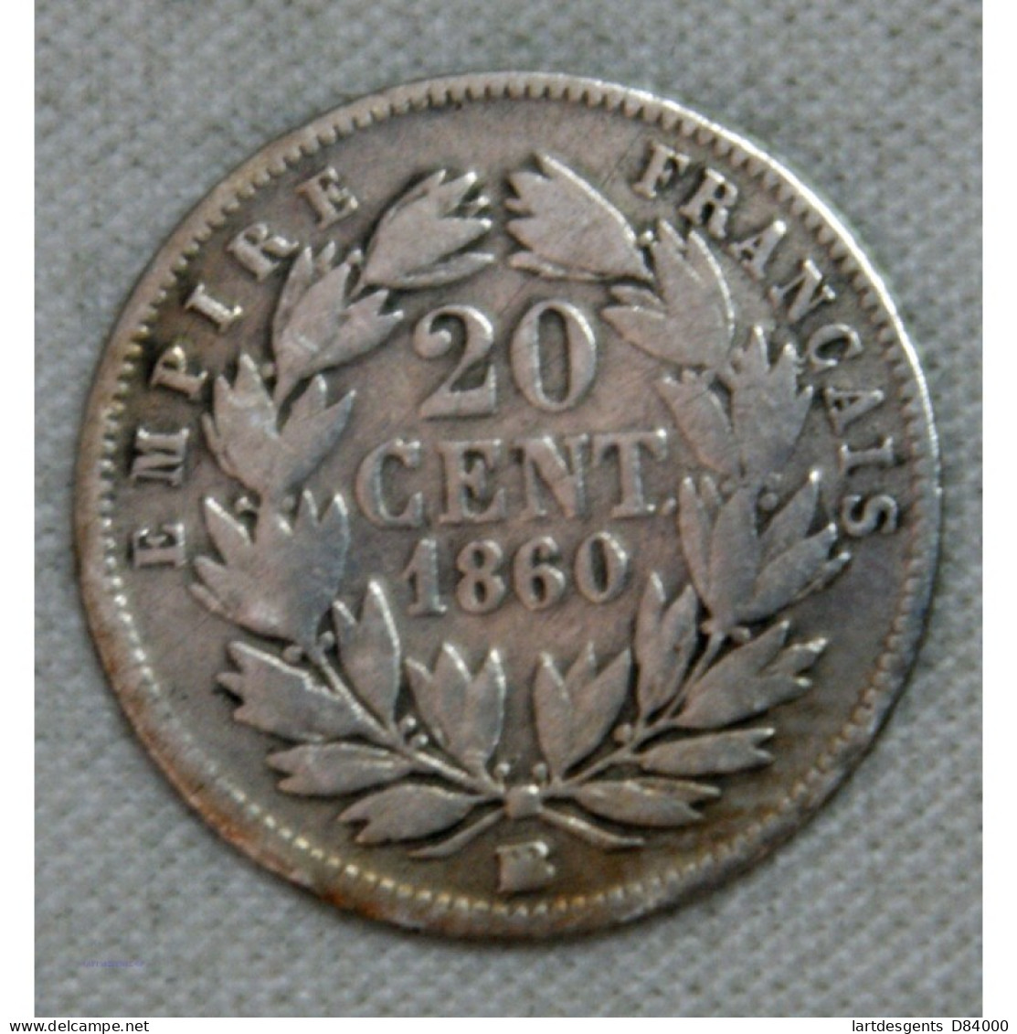 FRANCE NAPOLEON III- 20 Centimes 1860 BB (4) TB Cote 20€ - Otros & Sin Clasificación