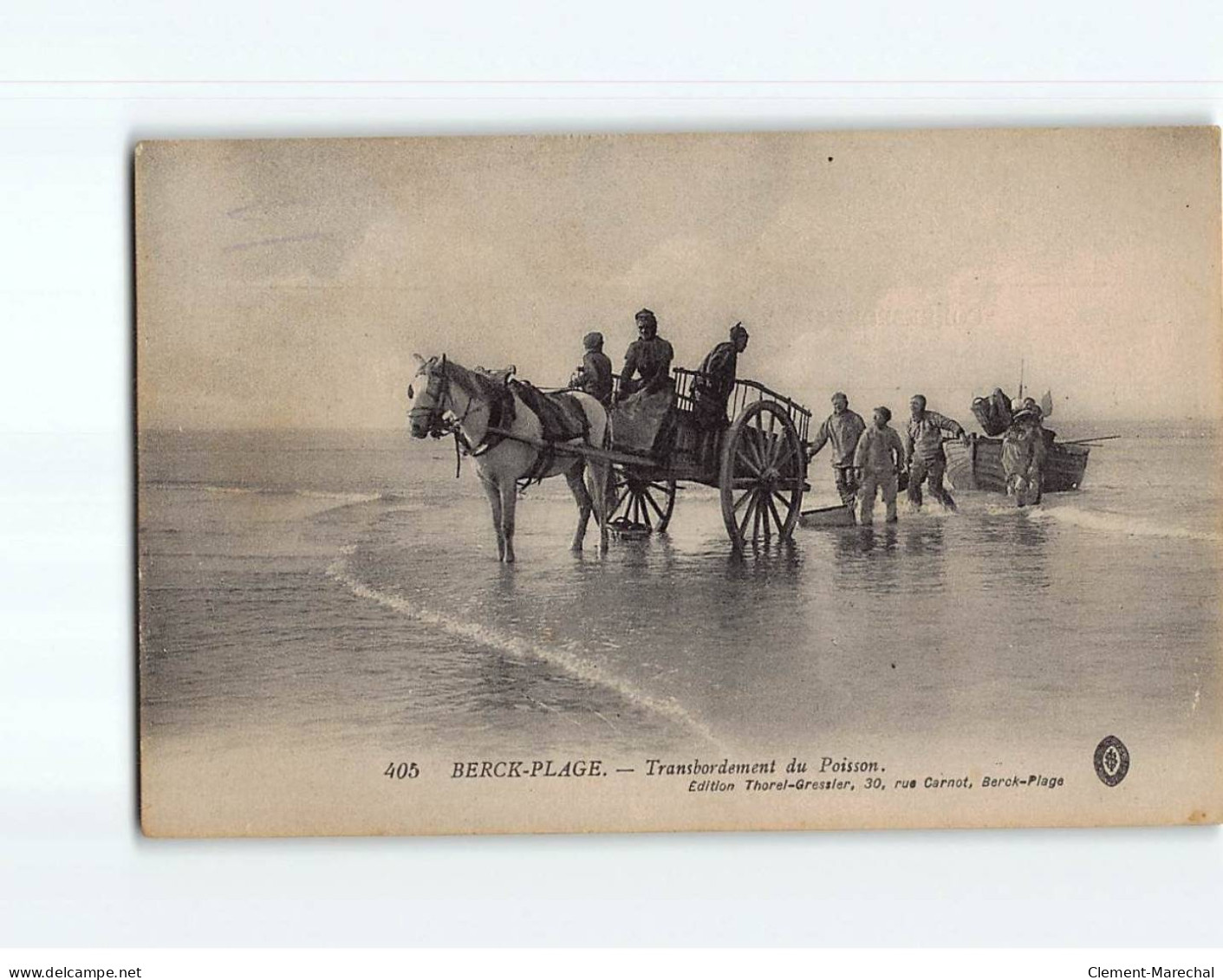 BERCK PLAGE : Transbordement Du Poisson - Très Bon état - Berck