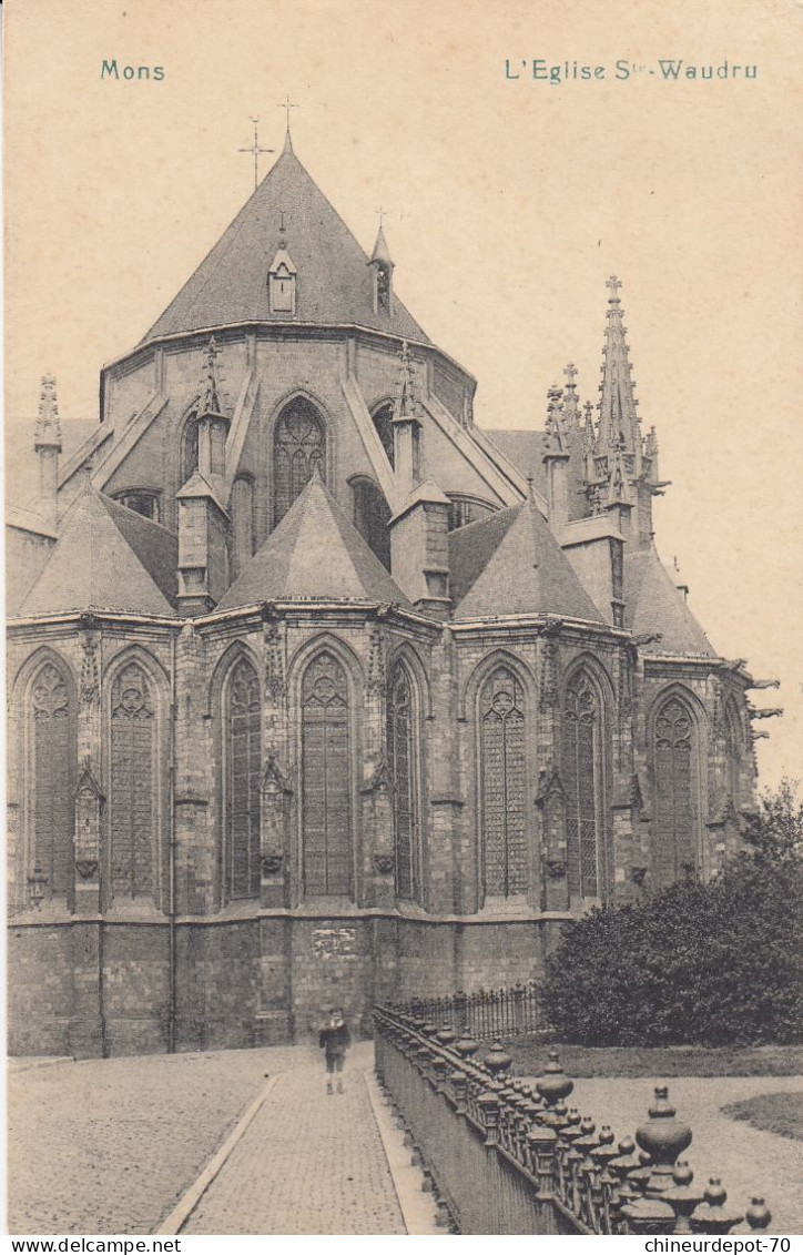 MONS    L EGLISE   SAINTE WAUDRU - Mons