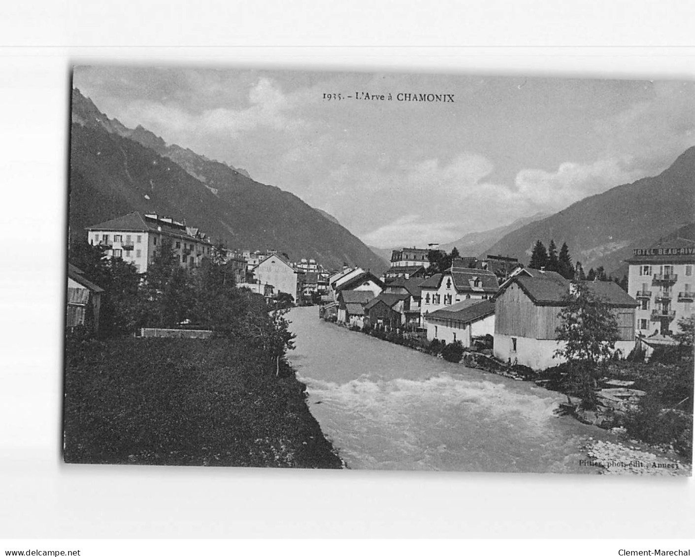 CHAMONIX : L'Arve Et Vue Générale - Très Bon état - Chamonix-Mont-Blanc