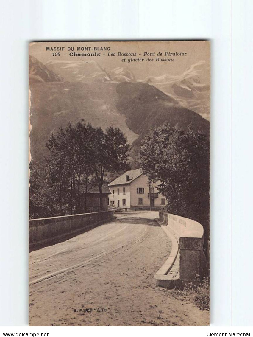 CHAMONIX Les Bossons, Pont De Piralotaz Et Glacier Des Bossons - état - Chamonix-Mont-Blanc