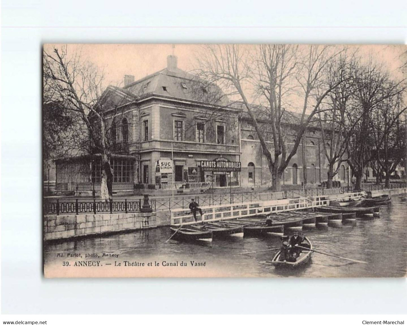 ANNECY : Le Théâtre Et Le Canal Du Vassé - Très Bon état - Annecy