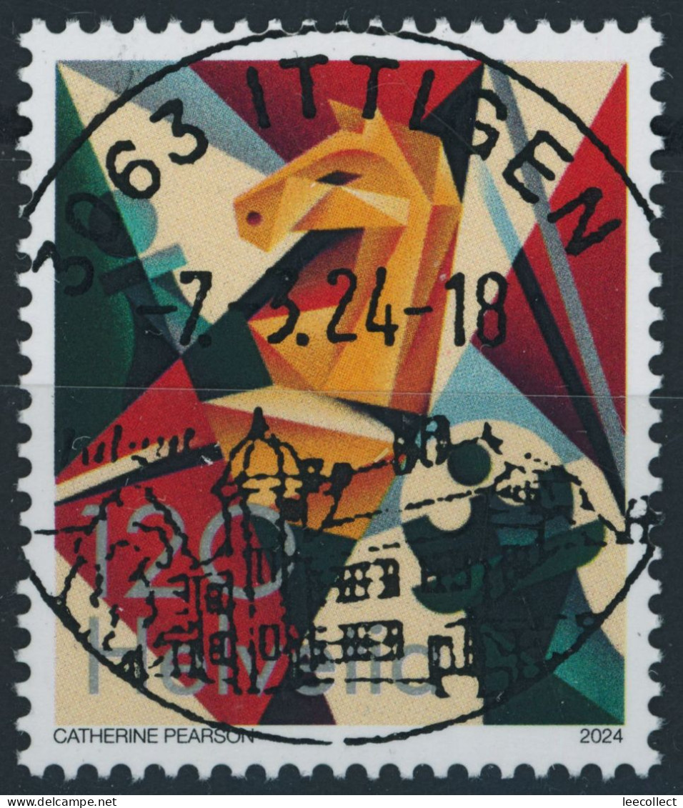 Suisse - 2024 - Weltschachverband - Ersttag Voll Stempel ET - Oblitérés