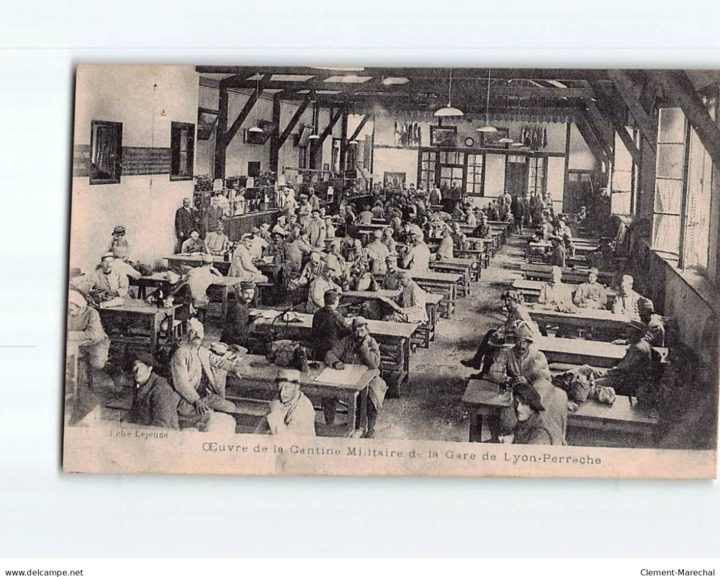 Oeuvre De La Cantine Militaire De La Gare De Lyon Perrache - état - Other & Unclassified