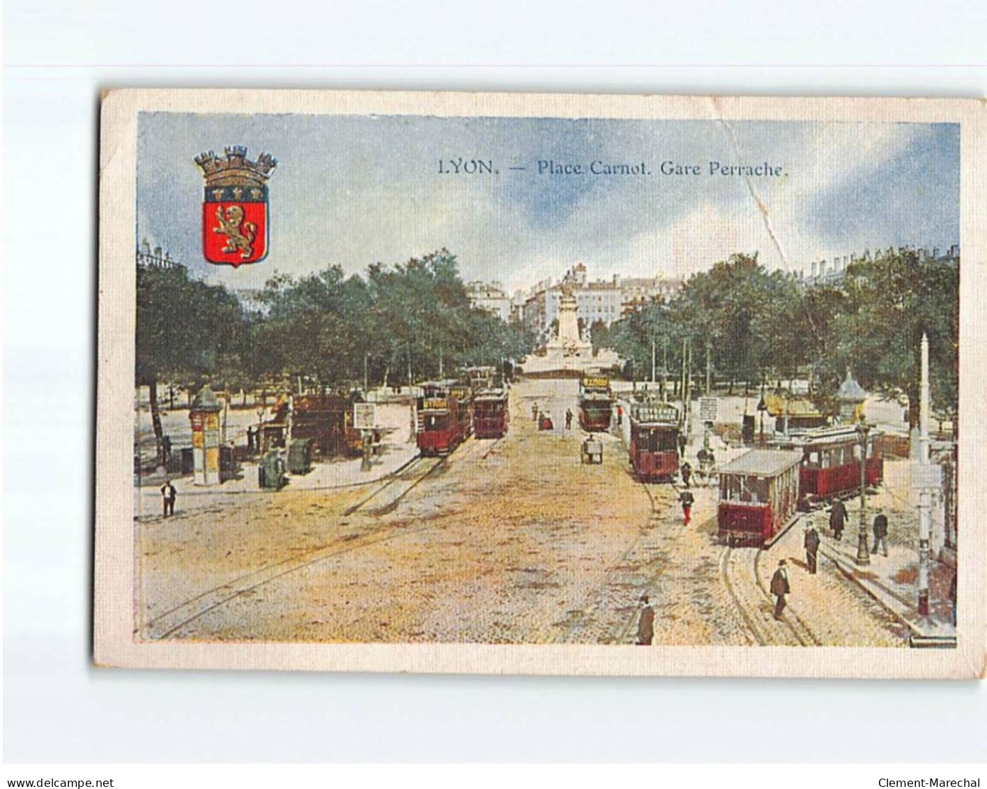 LYON : Place Carnot, Gare Perrache - état - Other & Unclassified