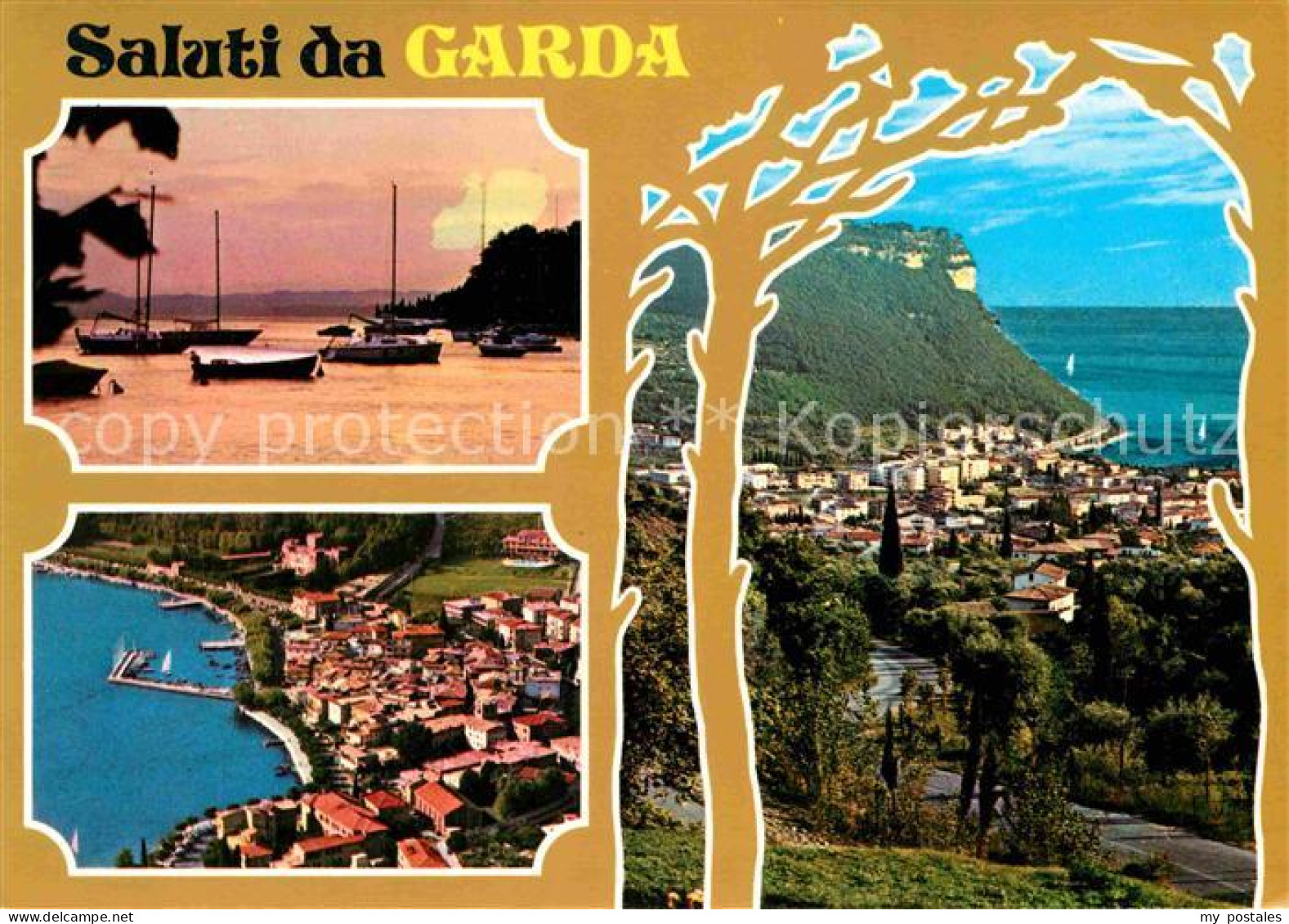 72735065 Garda Lago Di Garda Panorama Hafen In Der Abendsonne Garda Lago Di Gard - Autres & Non Classés