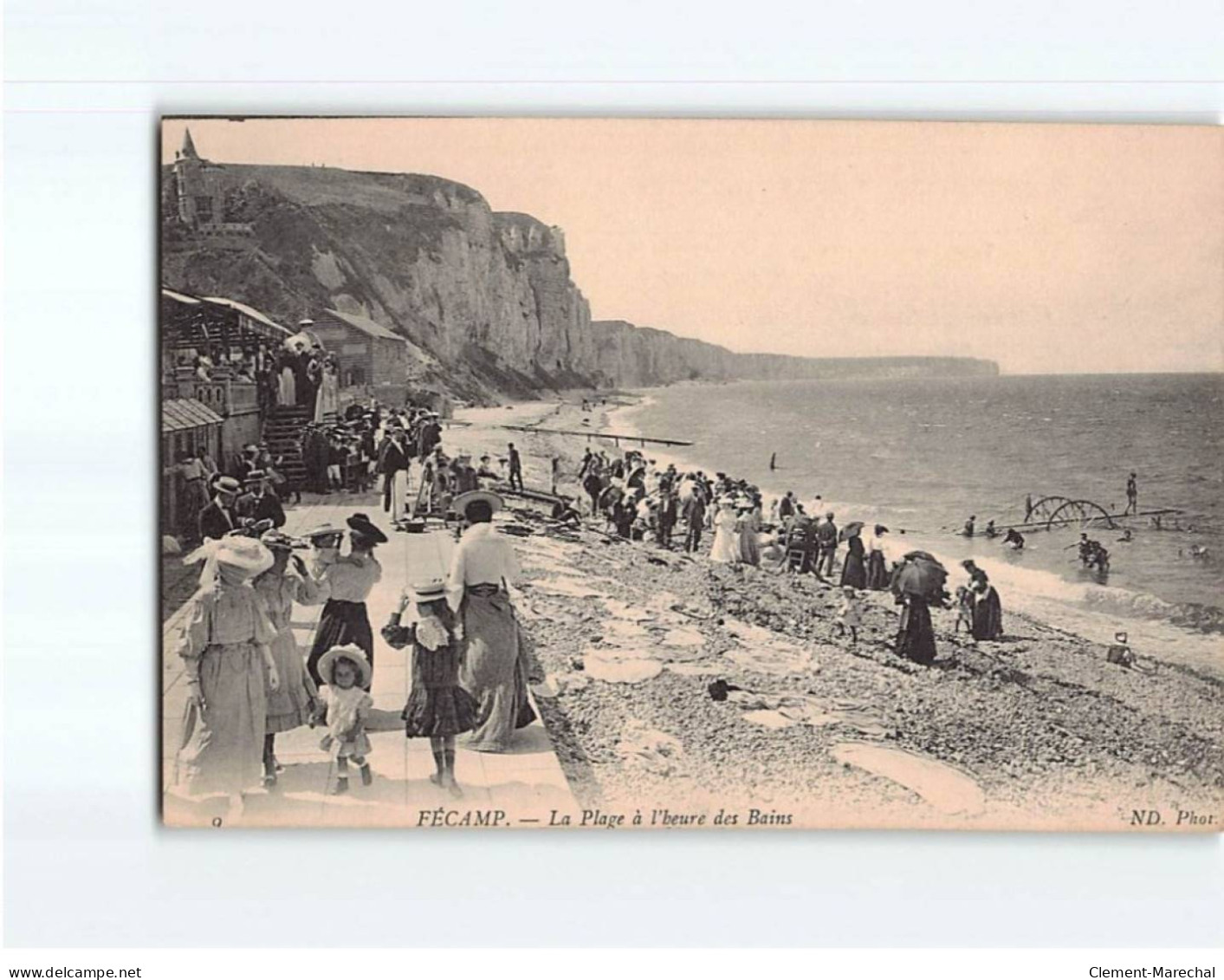 FECAMP : La Plage à L'heure Des Bains - Très Bon état - Fécamp