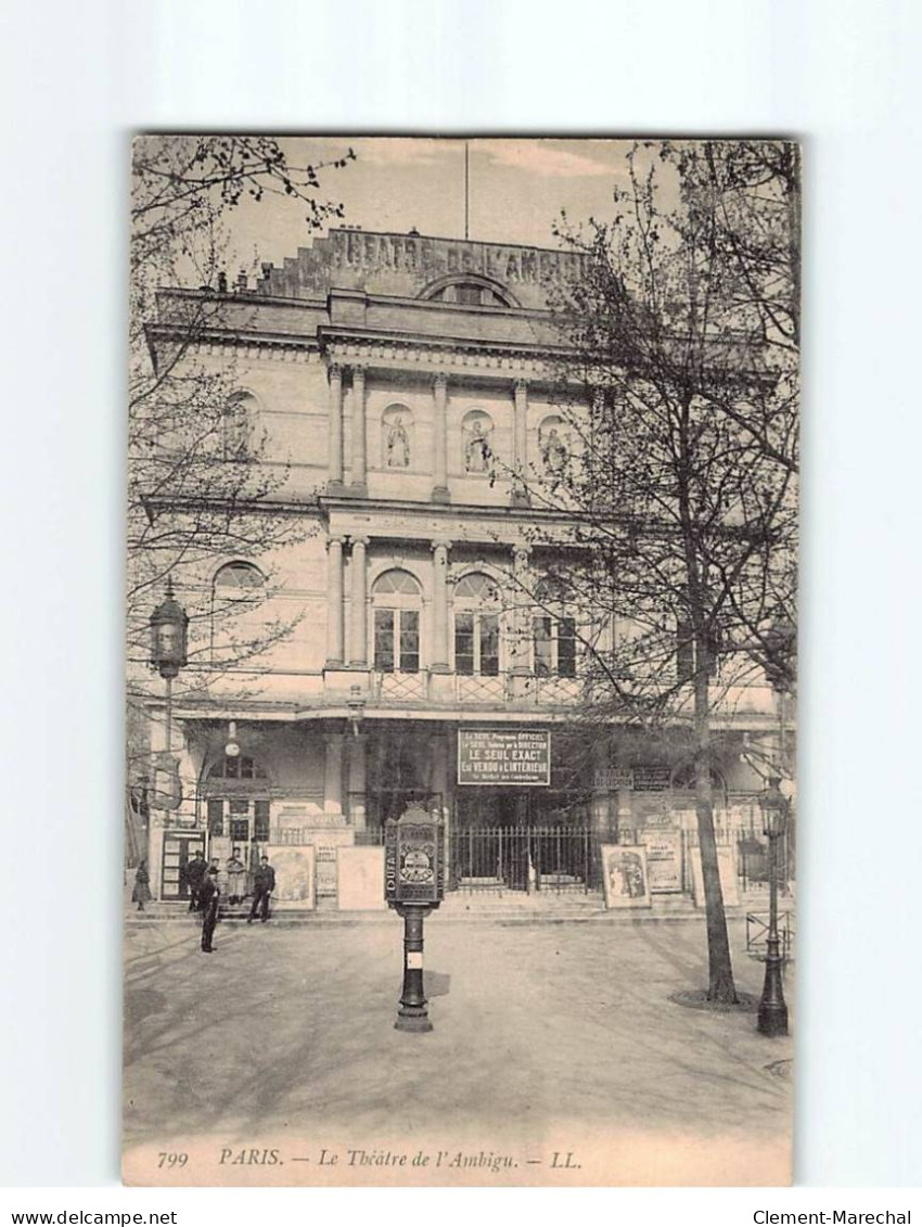 PARIS : Le Théâtre De L'Ambigu - état - Paris (03)
