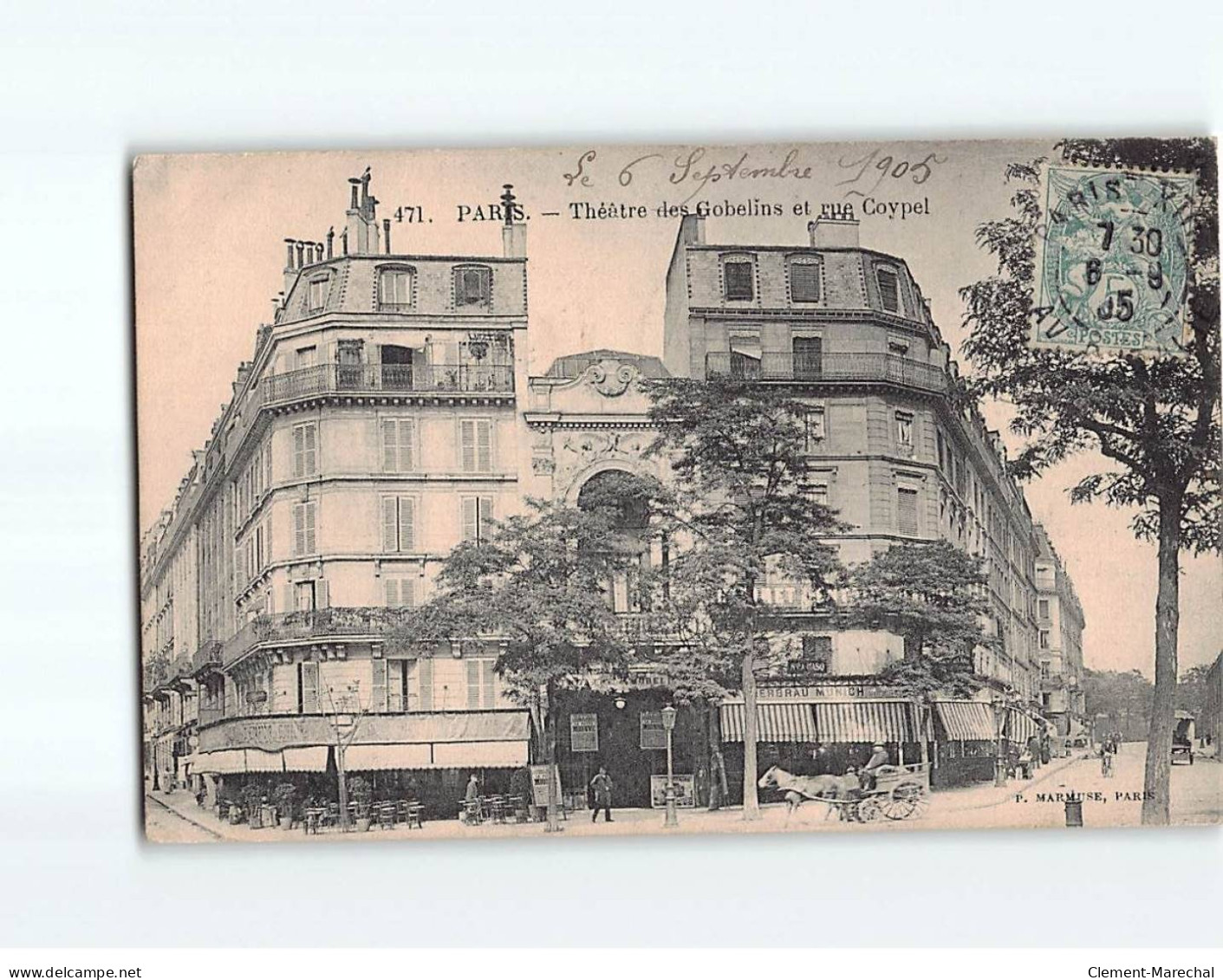 PARIS : Théâtre Des Gobelins Et Rue Coypel - état - Arrondissement: 13